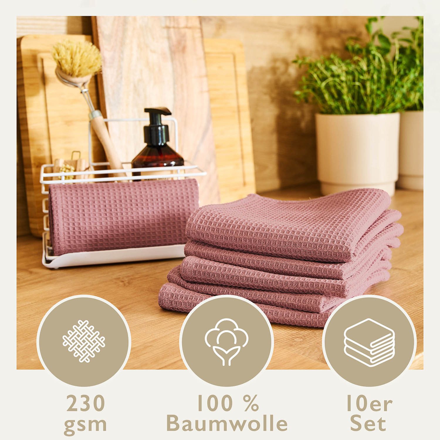 Blumtal Geschirrtuch Set 50x70 oder 30x30 günstig online kaufen