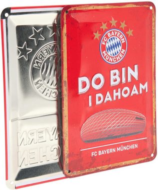 FC Bayern München Dekoobjekt Metallschild 2er-Set