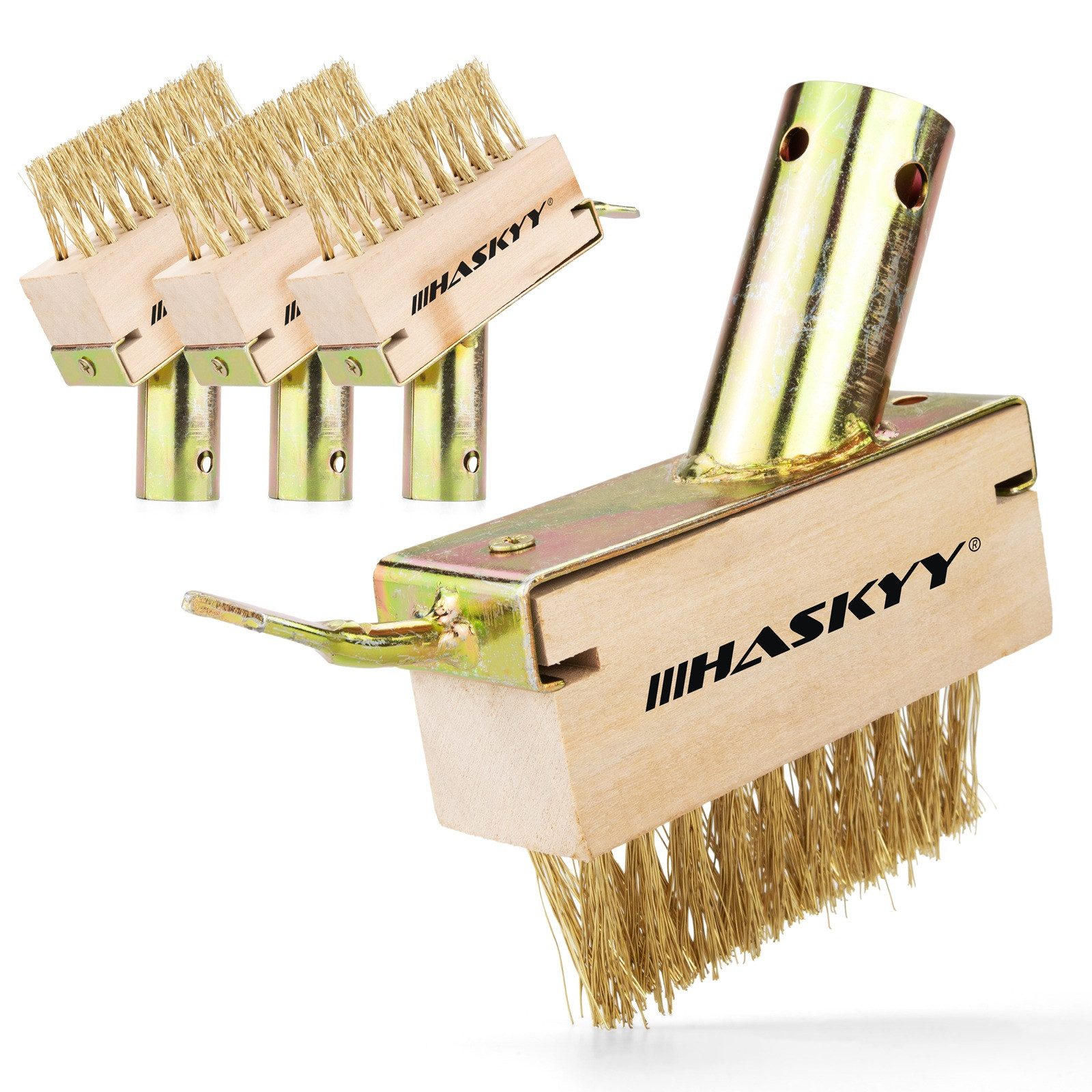 HASKYY Fugenbürste Fugenbürste Fugenkratzer Unkrautbürste 4er Set 2-in 1