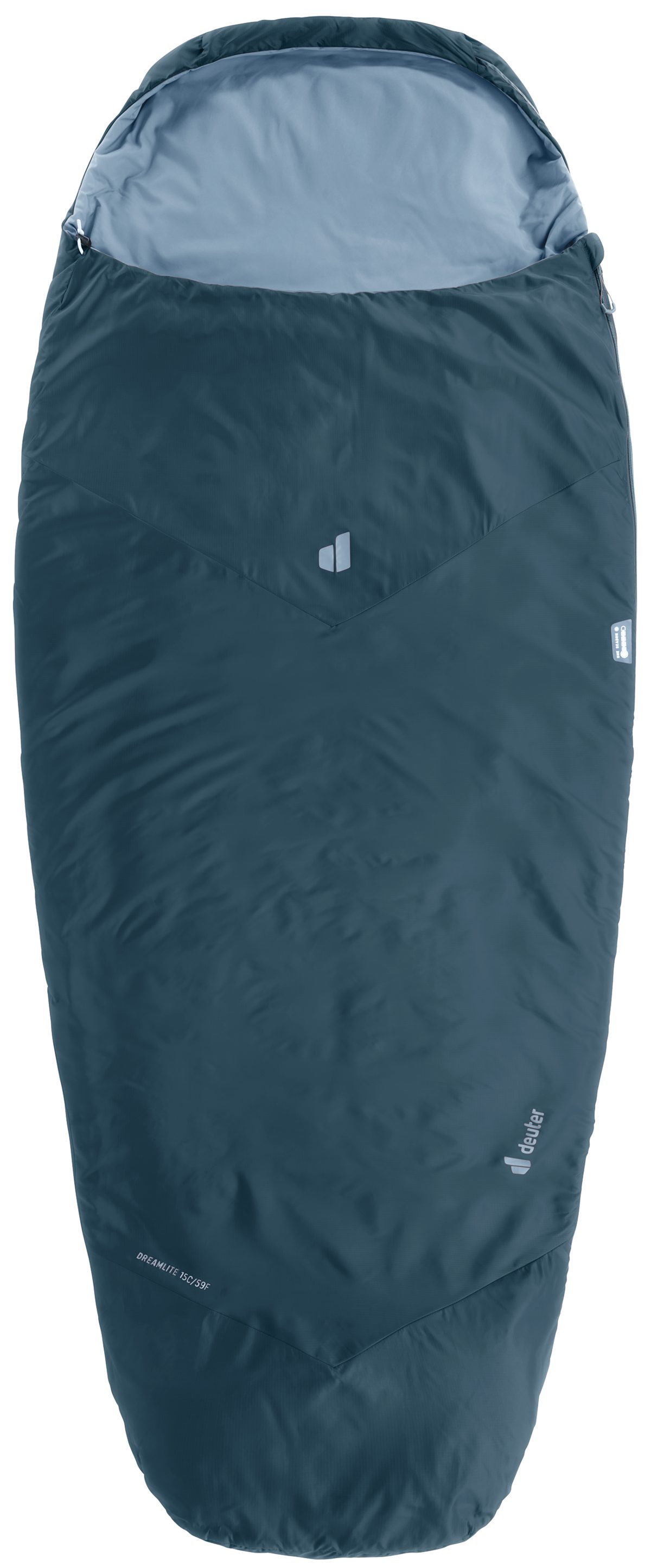 deuter Schlafsack DREAMLITE 15C/59F, mit 360°-Isolation, eiförmiger Komfortschnitt, mit Kapuze