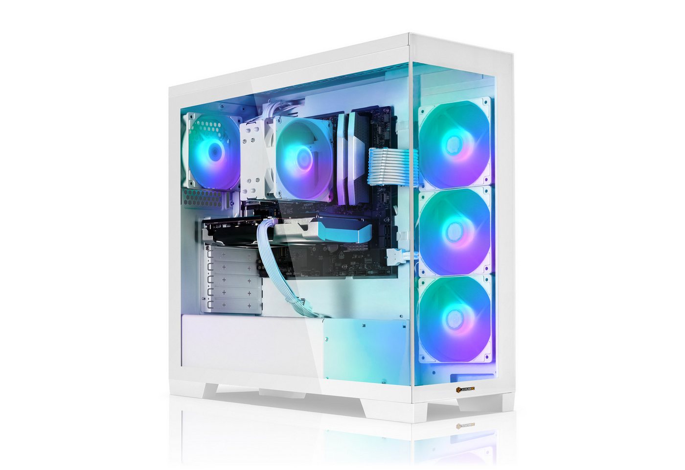 AurumPC R5 5600 mit RTX5060 8GB und 16GB DDR4 RAM White Edition Gaming-PC (AMD Ryzen 5 5600, GeForce RTX 5060, 16 GB RAM, 1000 GB SSD, Luftkühlung, Windows 11, WLAN)