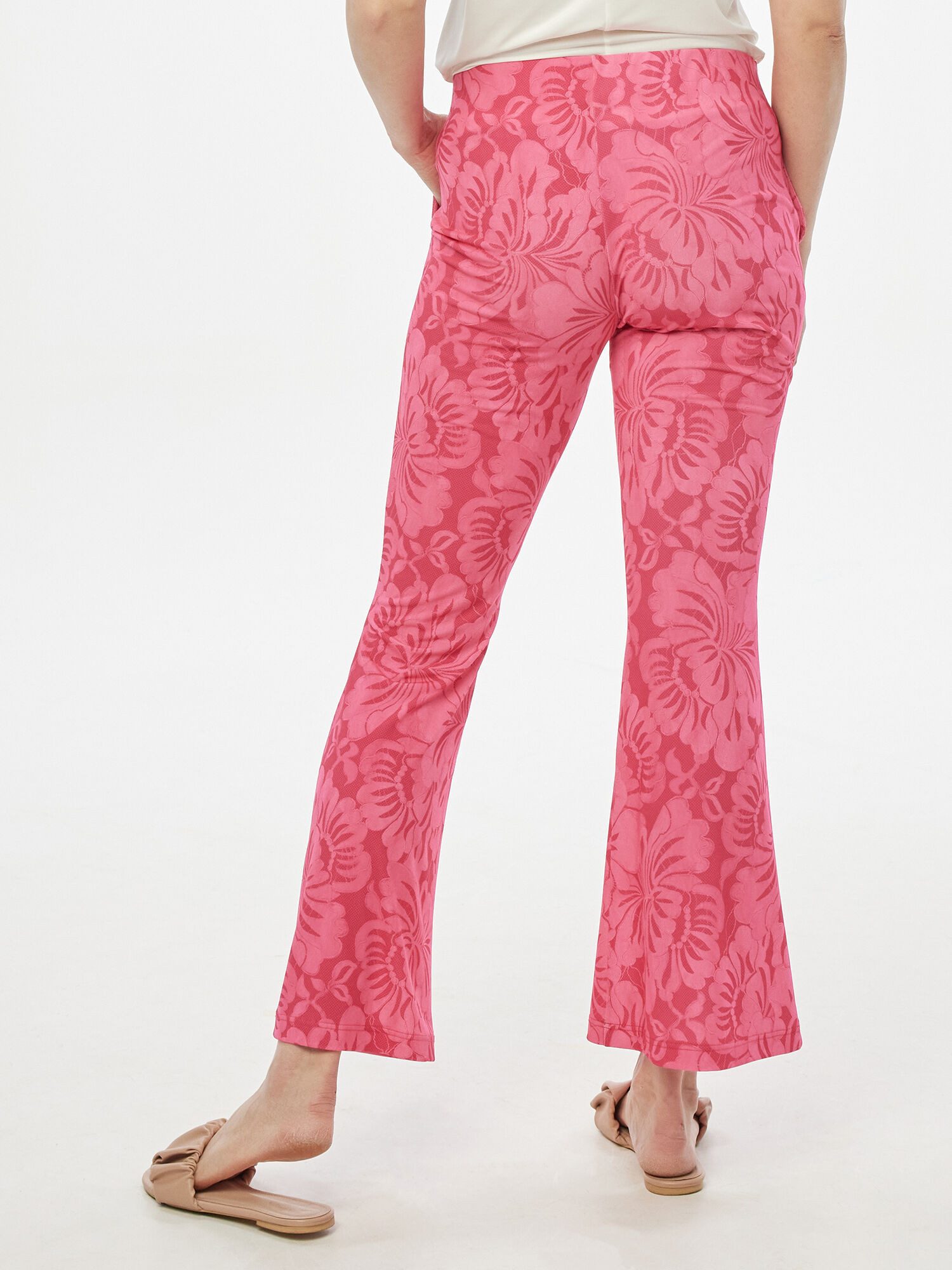 Sarah Kern Stoffhose Jerseyhose Figurbetont mit Lace Print günstig online kaufen