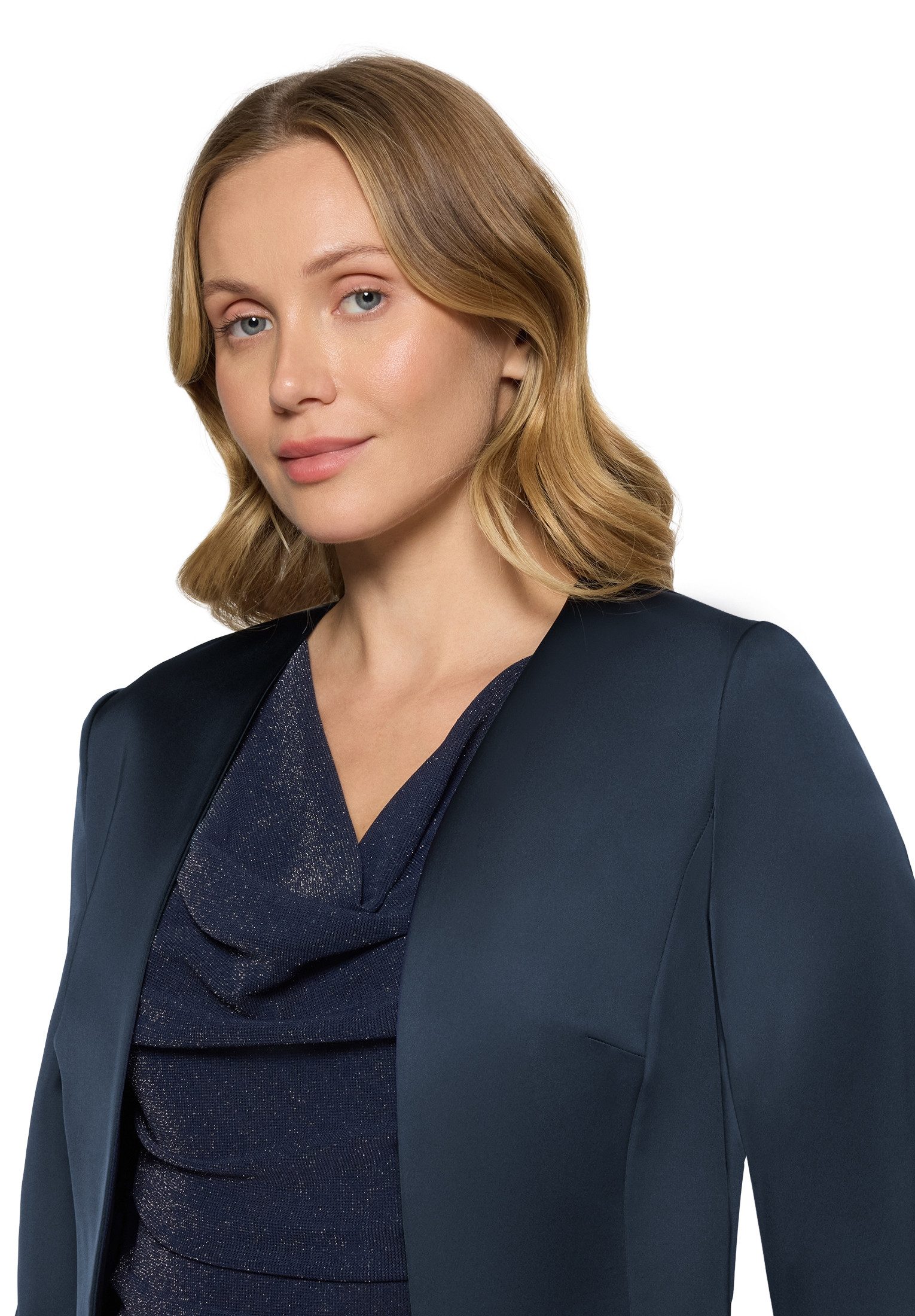 Vera Mont Bolerojacke Damen mit Kellerfalten