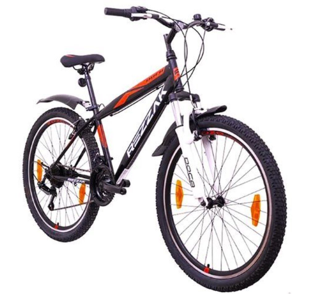 Rezzak Mountainbike 24 Zoll Mountainbike MTB Fahrrad Jugendfahrrad Schutzblech, 21 Gang Shimano, Kettenschaltung | Hardtail