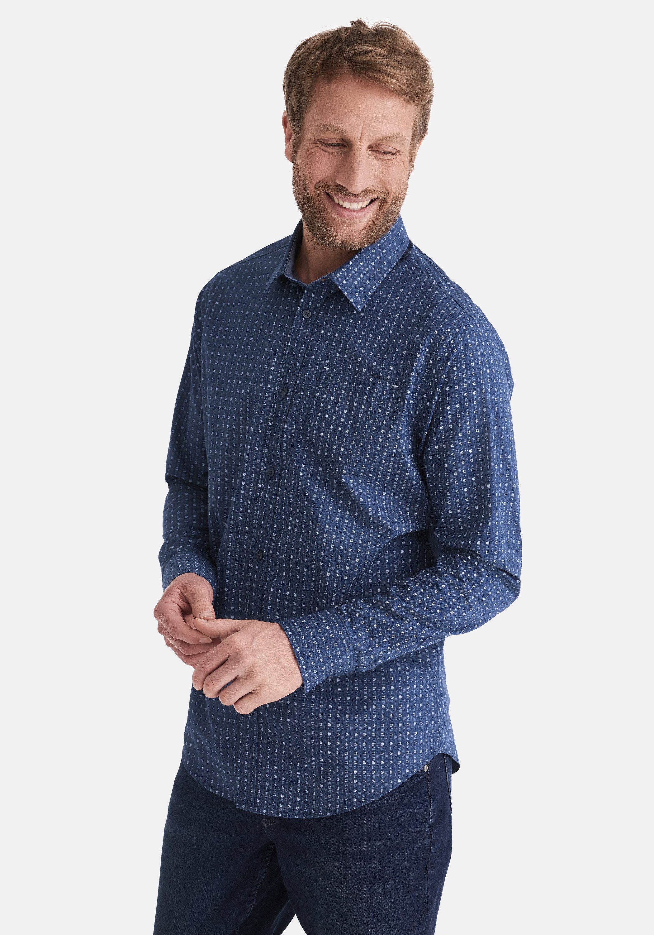 Stooker Men Langarmhemd HUGH Hemd Langarm Regular Fit Langarm Hemd Regular günstig online kaufen