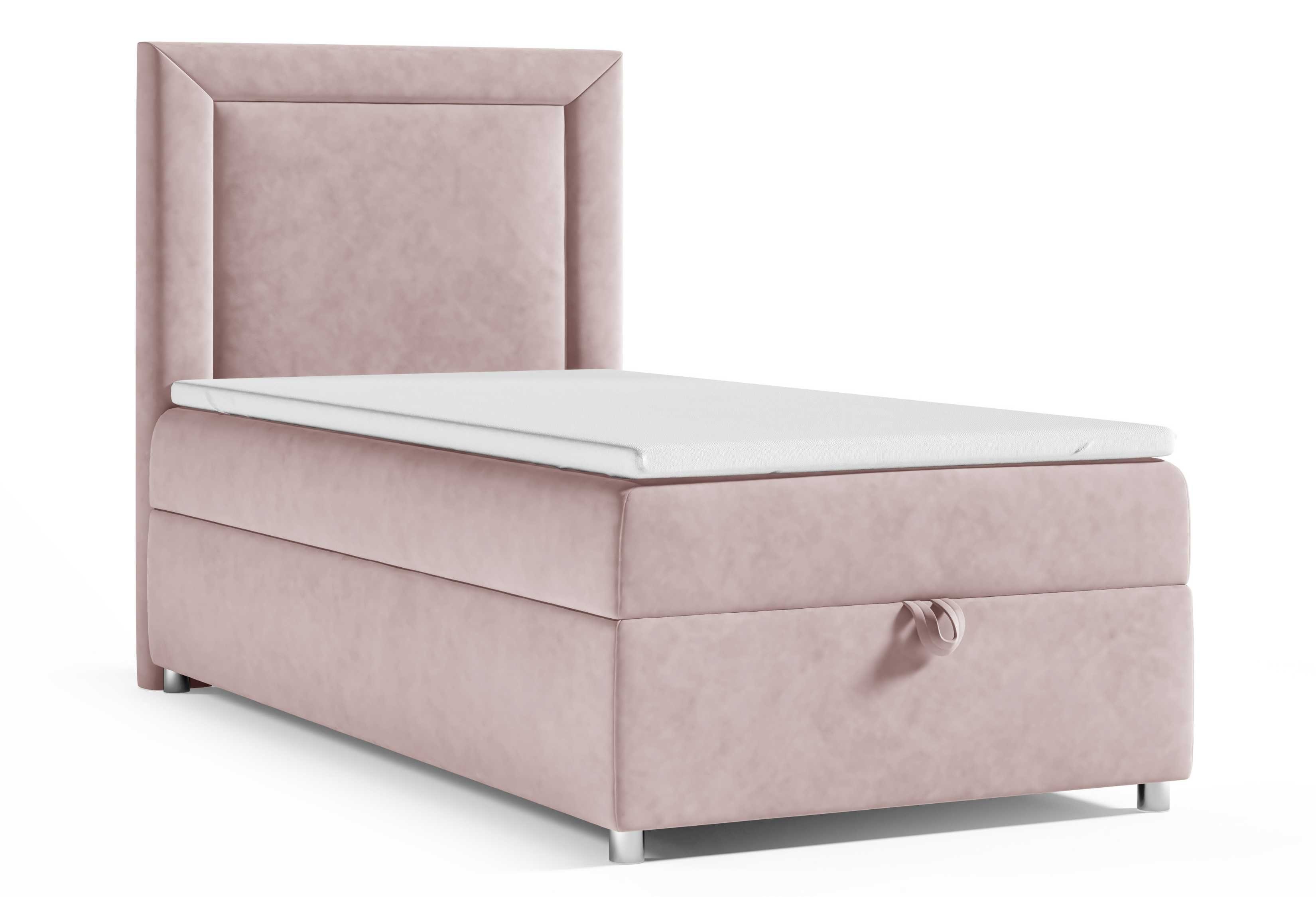 Best for Home Boxspringbett Trinity K-3 Boxspringbett mit Stauraum & Topper – Einzelgrößen (Einzelbett, Polsterbett mit gepolstertes Kopfteil, Jugendbett, Kinderbett versch. Größen, 70x200 80x200 90x200 100x200 cm), verschiedene Liefermöglichkeiten, Handwerksqualität