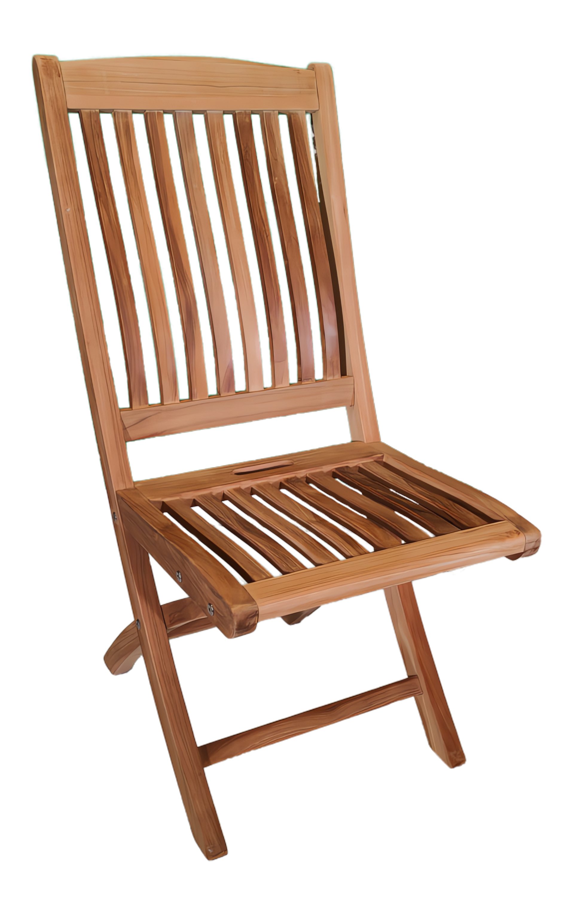 Strandkorb-King Gartenstuhl Teakholz Klappstuhl RANTAU ohne Armlehnen