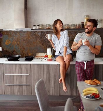 MyMaxxi Dekorationsfolie Küchenrückwand Rostige Fläche selbstklebend Spritzschutz Folie