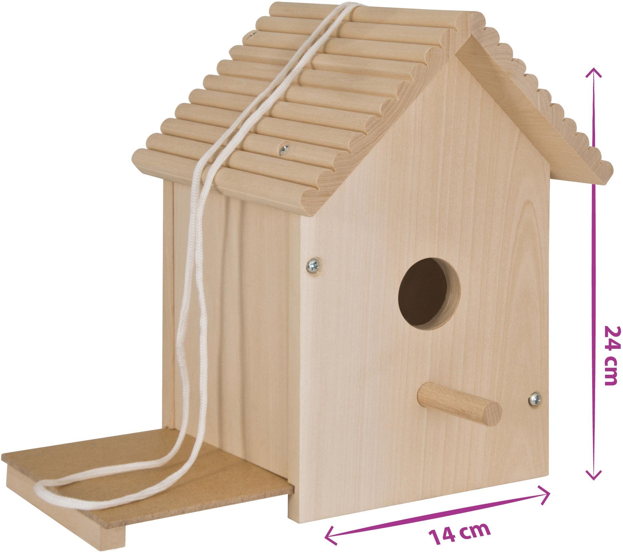 Eichhorn Kreativset Outdoor Zusammenbauen Holzspielzeug, in Europe Vogelhaus, Zum Bemalen; und (Set), Made