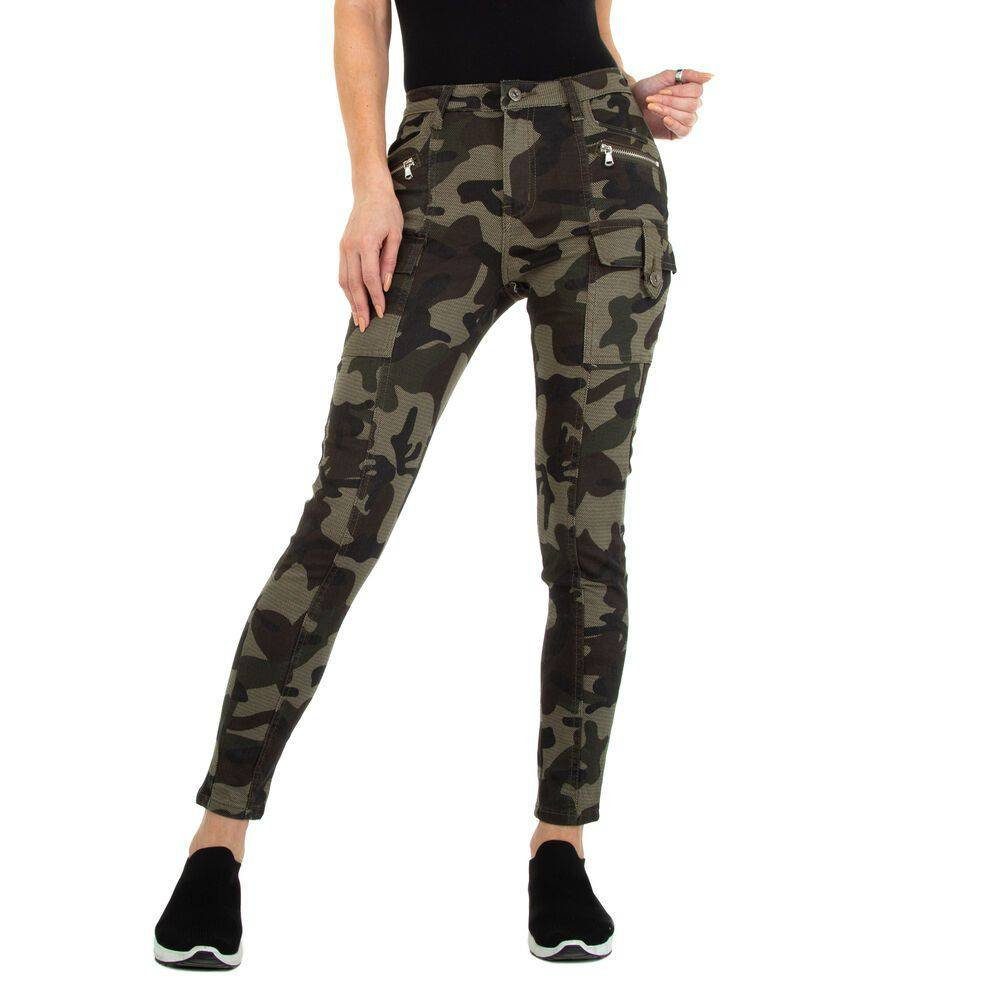 Ital-Design Skinny-fit-Jeans Damen Freizeit Skinny Джинси in Camouflage