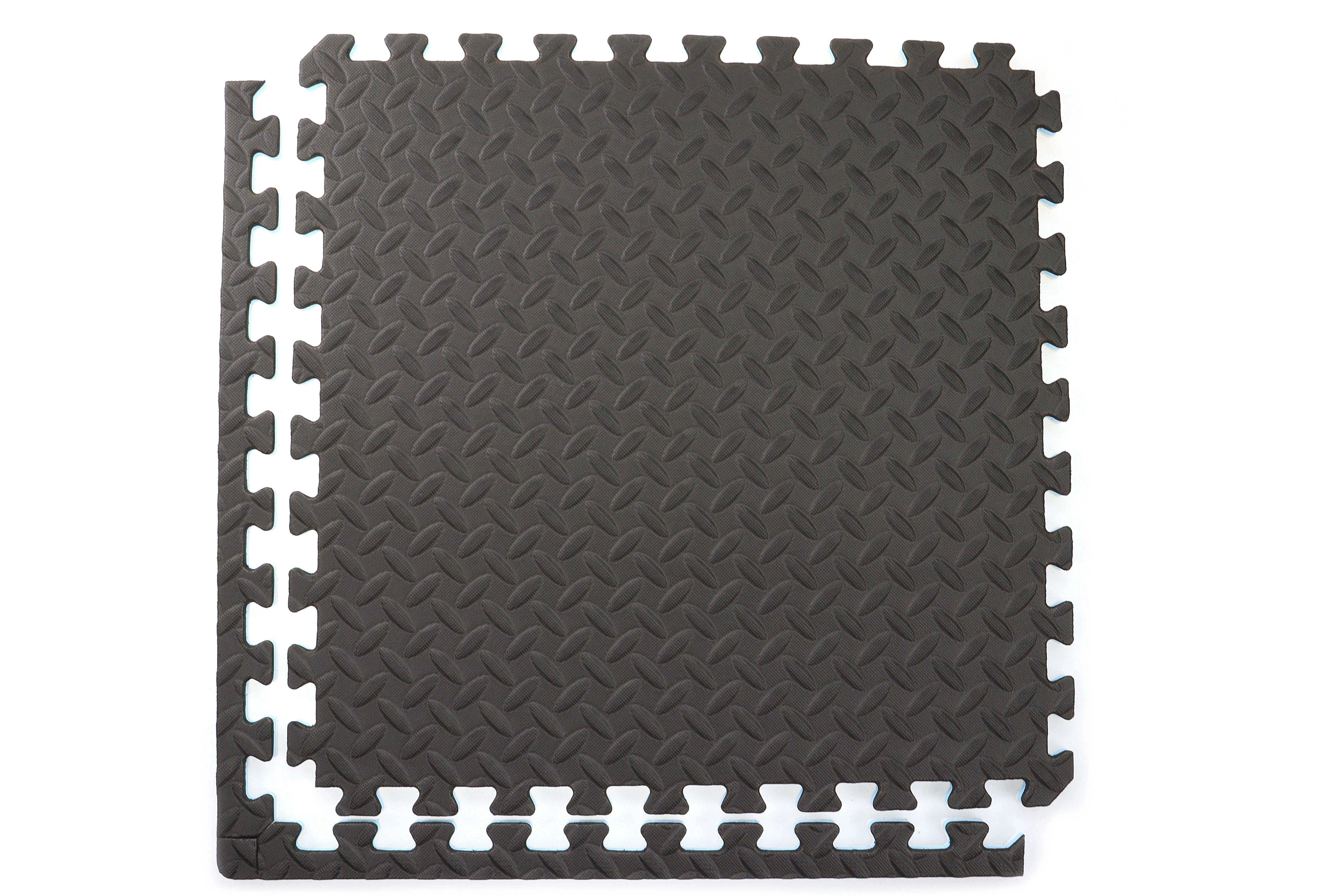 12 schwarz-weiß Steckmatte 6 Stück 30-35, ELLUG Sportmatte Sportmatte 2.14m² ca. inkl. Gesamtfläche: 57*57*1,9cm, 177,5*120,5cm, Härtegrad Randstücke,