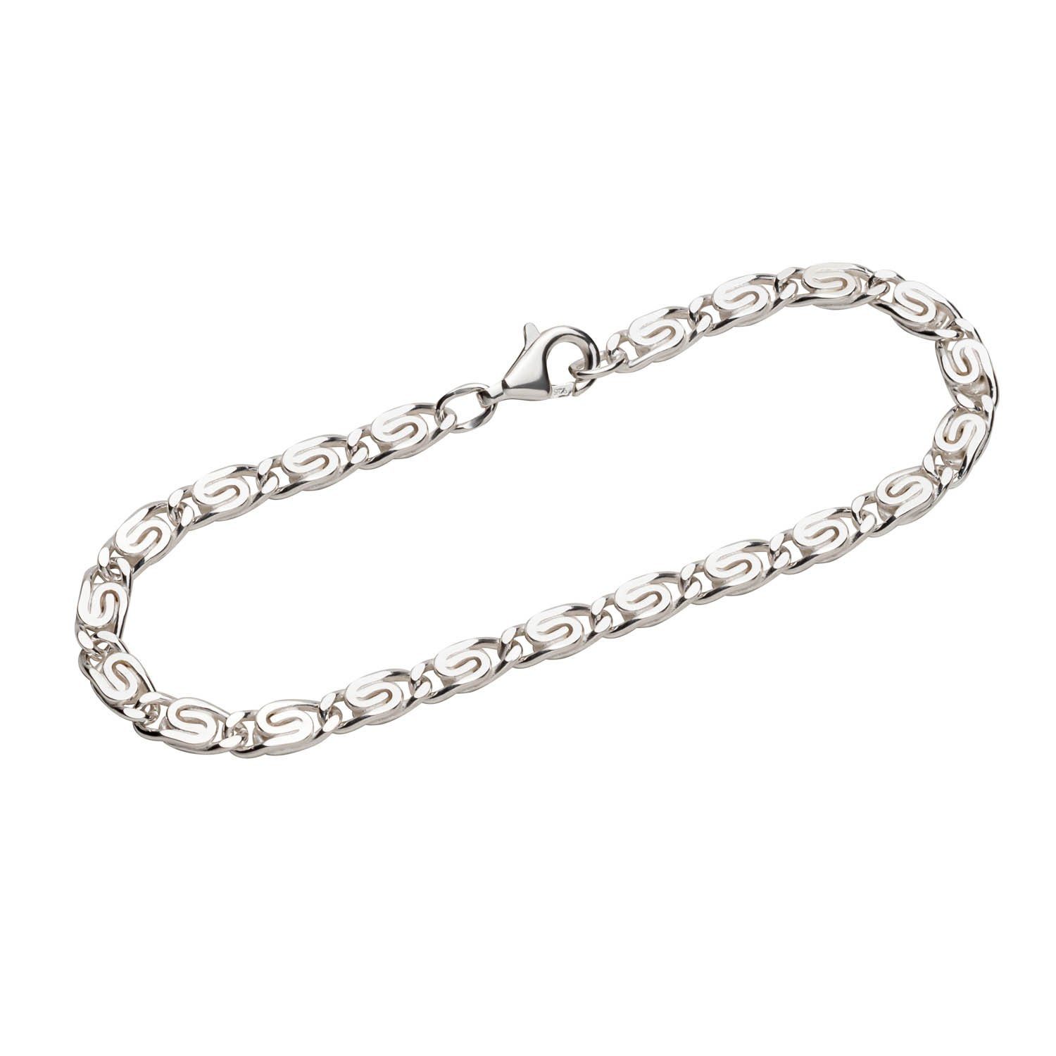 925 Armband Silberarmband Stück), Silber dia (1 Sterling Germany Panzerkette Made in 19cm NKlaus S