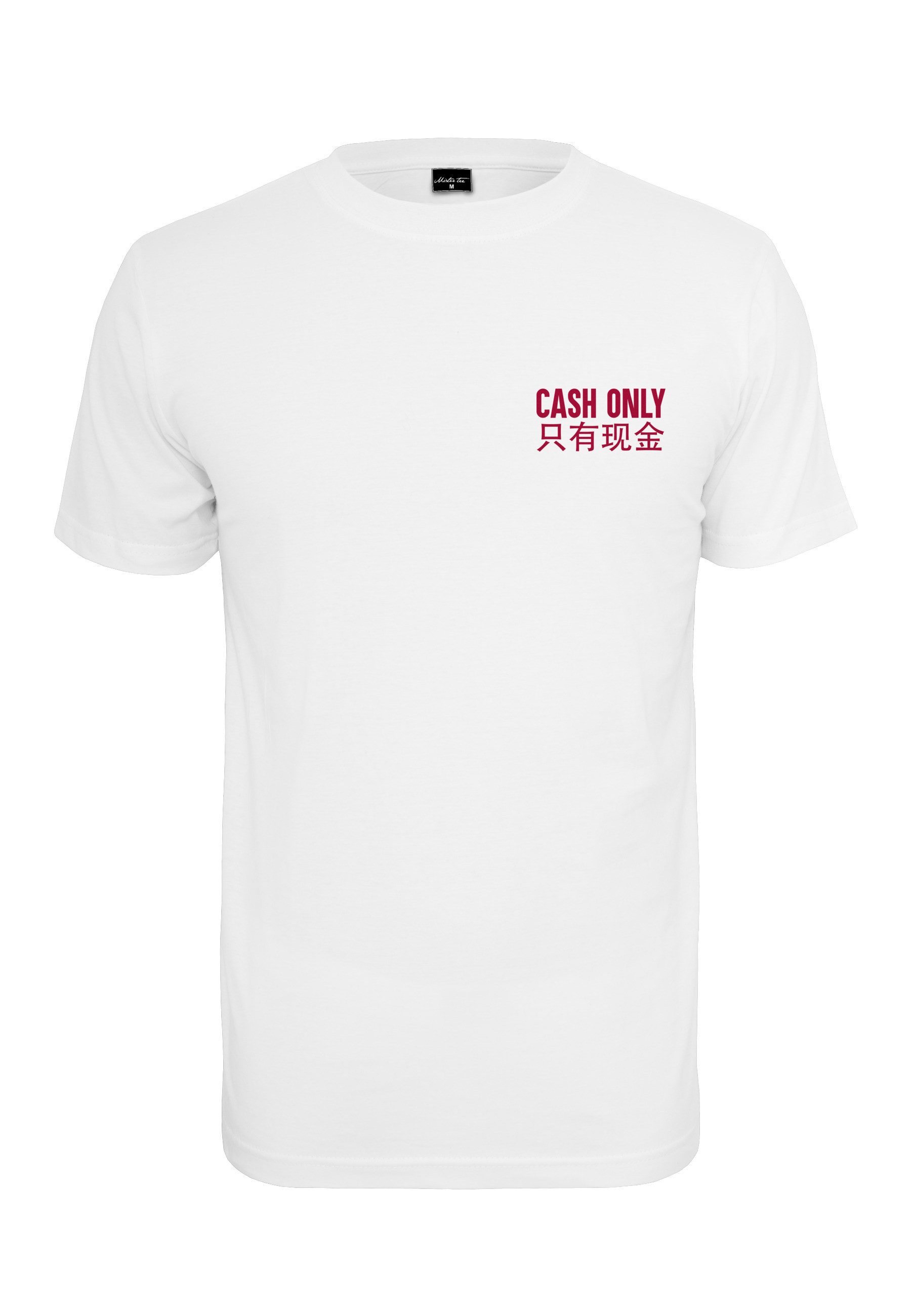 MisterTee Kurzarmshirt MisterTee Herren Cash Only Tee (1-tlg)