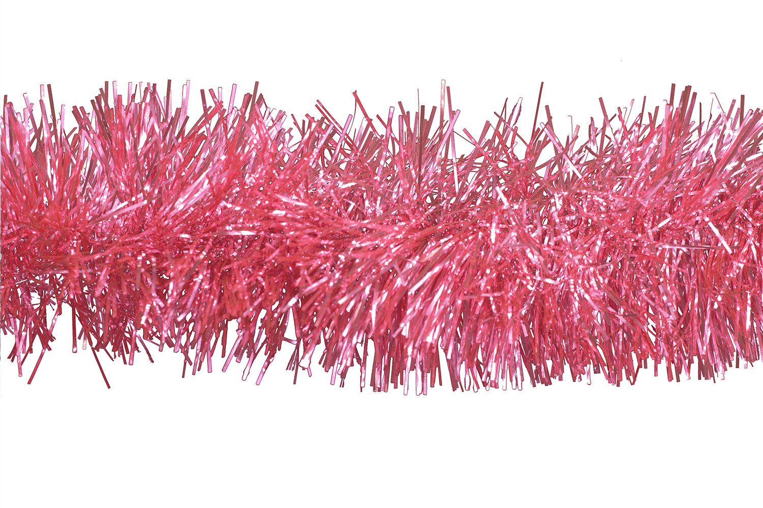 Creativery Гірлянда декоративна, Weihnachtsgirlande Lametta 10cm x 3m Rosa