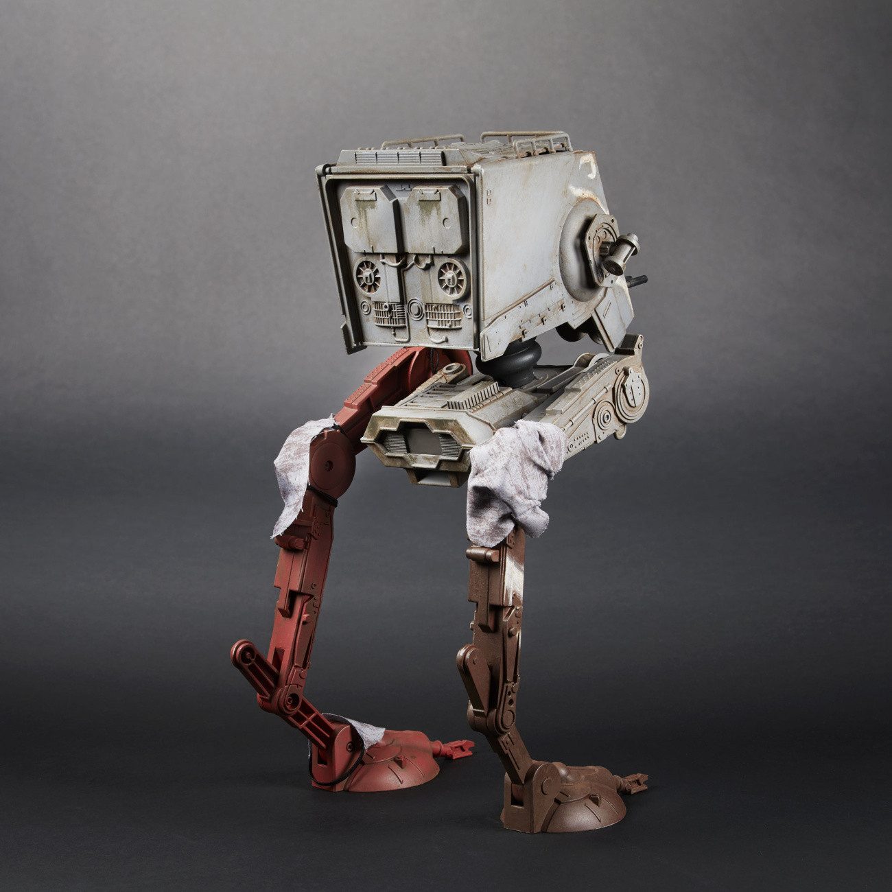 Hasbro Modellauto Star Wars The Mandalorian Vintage Collection Fahrzeug AT-ST Raider & K