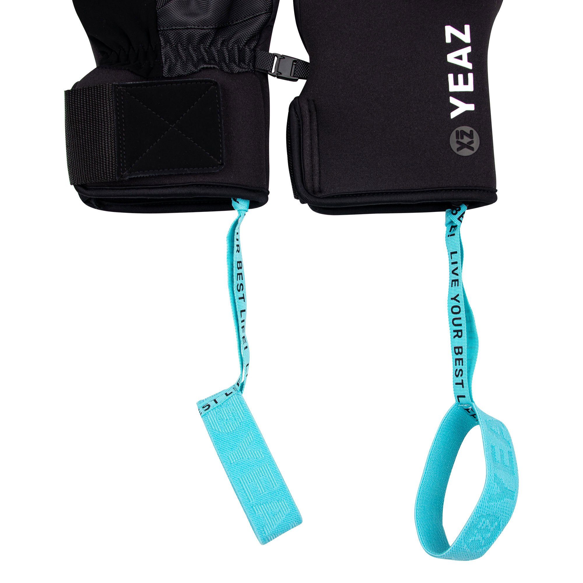 YEAZ Skihandschuhe POW Wrist-Band fausthandschuhe Touch-Funktion &