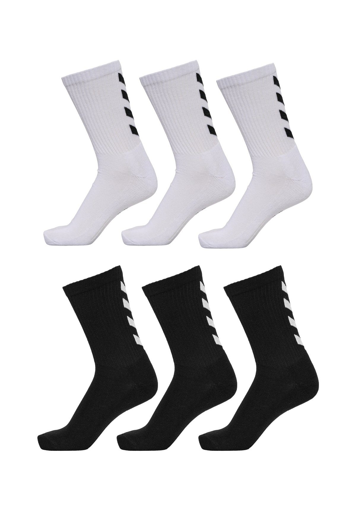 hummel Socken 6-er Pack Sport Socken Lange Basic Socken FUNDAMENTAL (6-Paar, sportlich) FUNDAMENTAL SOCKS 6-Pack