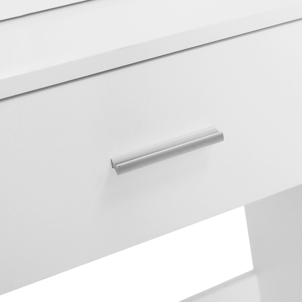 Schminktisch, Kosmetiktisch mit Hocker und Spiegel, Breite 73 cm