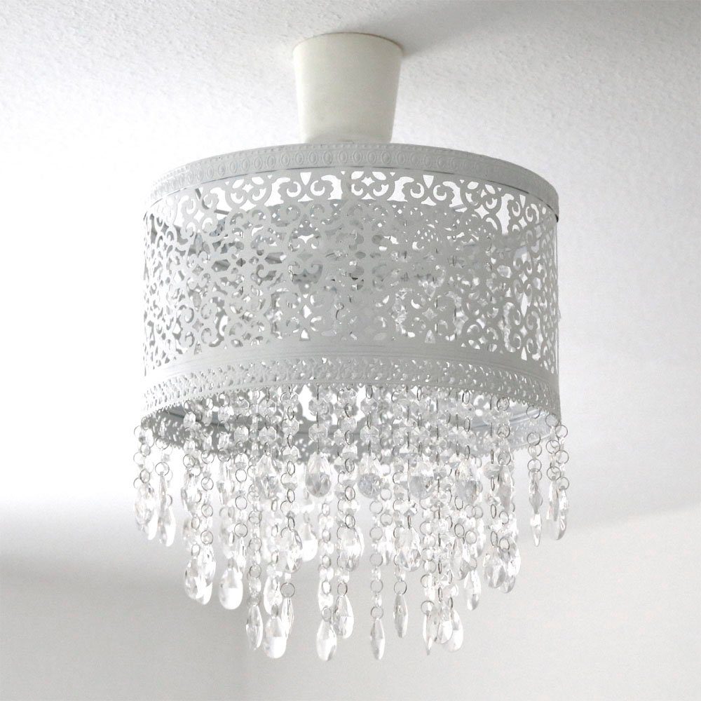 Grafelstein Hängeleuchte Hängelampe MARRAKECH weiß Lampenschirm aus Metall. günstig online kaufen