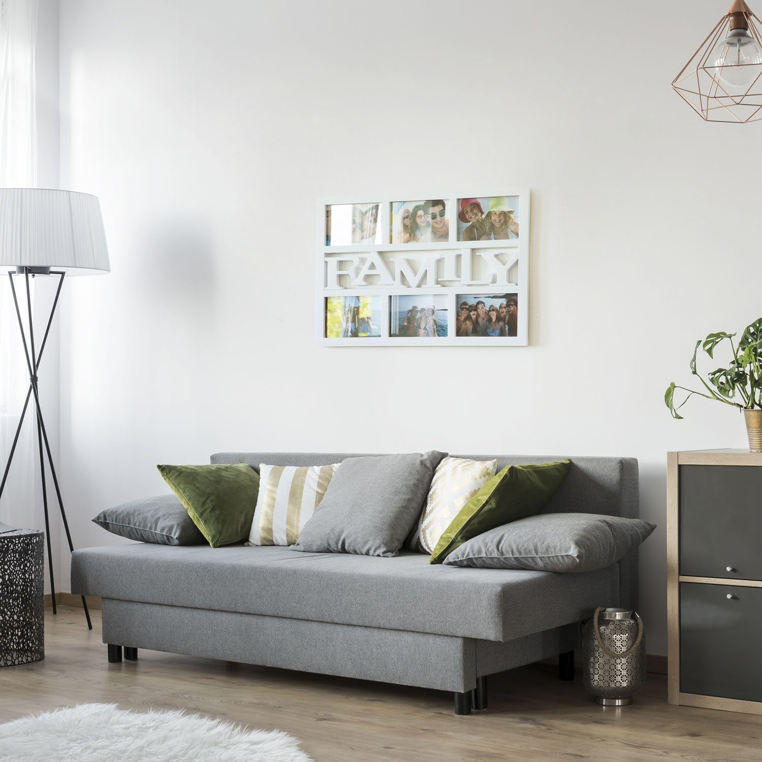 Goods+Gadgets Bilderrahmen XXL Fotorahmen Bildergalerie, für 6 Bilder (Foto günstig online kaufen