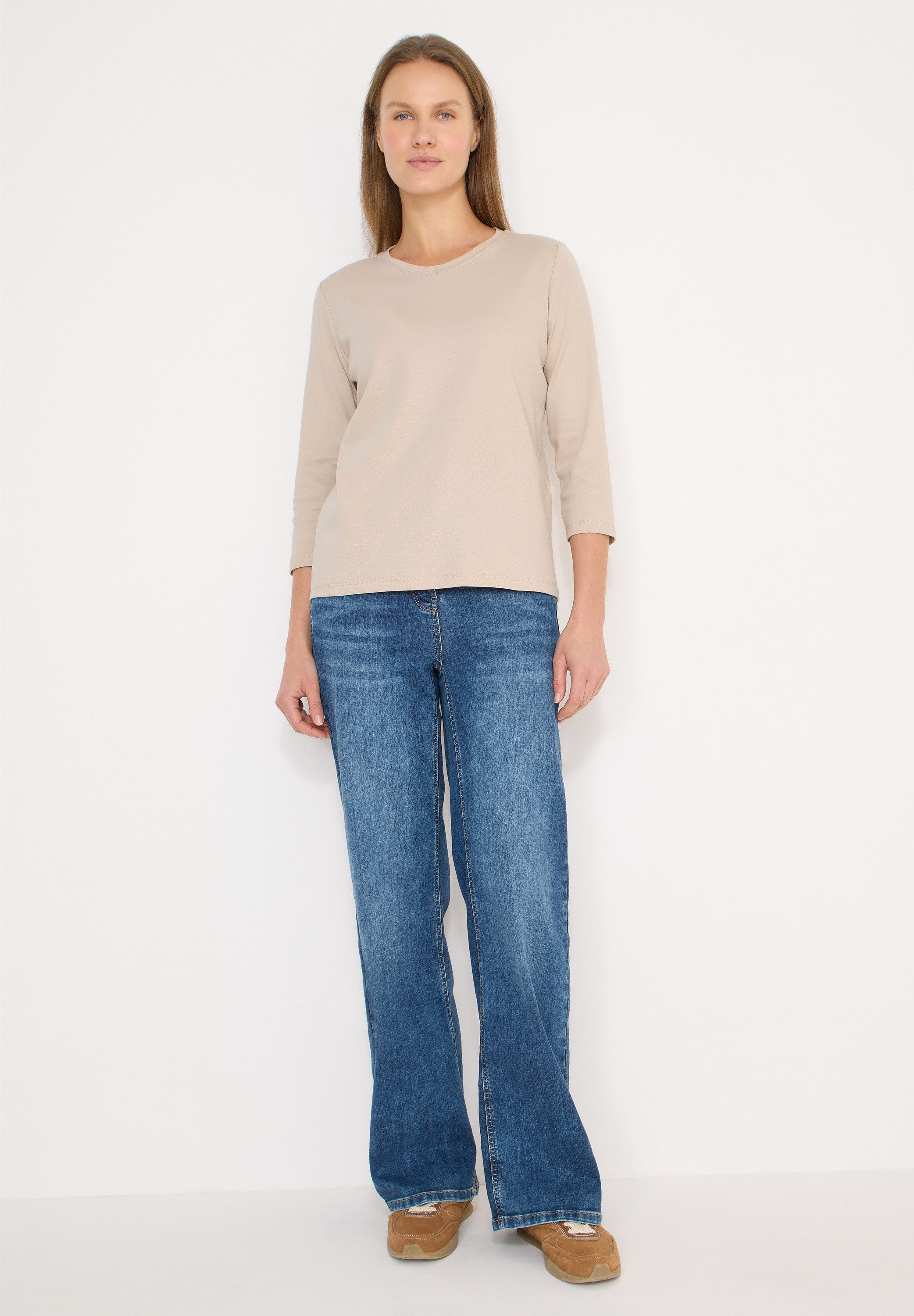 CECIL Langarmshirt aus reiner Baumwolle