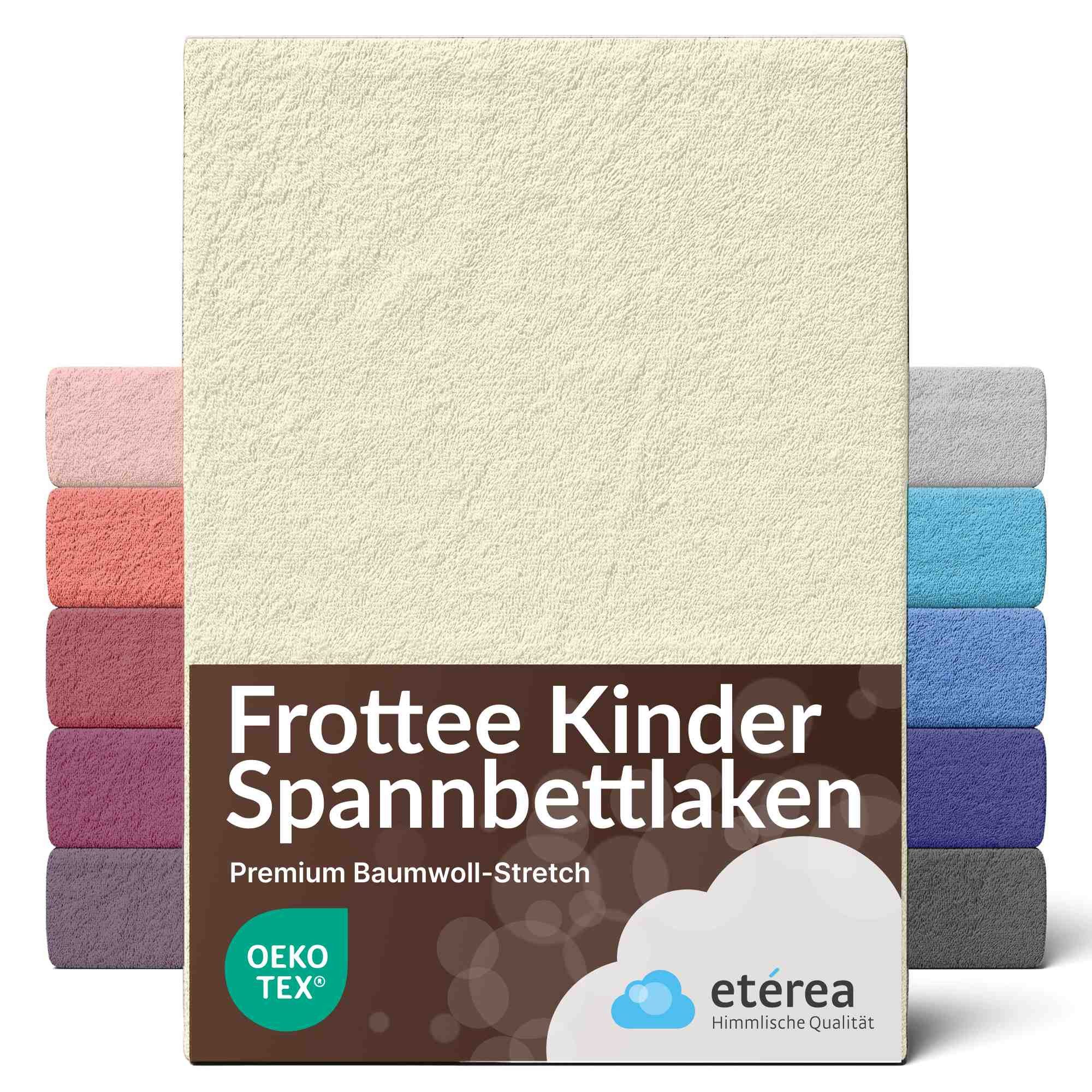 etérea Himmlische Qualität Spannbettlaken etérea Frottee Spannbettlaken 90x200 - 200x220 cm, Baumwolle, Gummizug: rundum, (1 Stück)