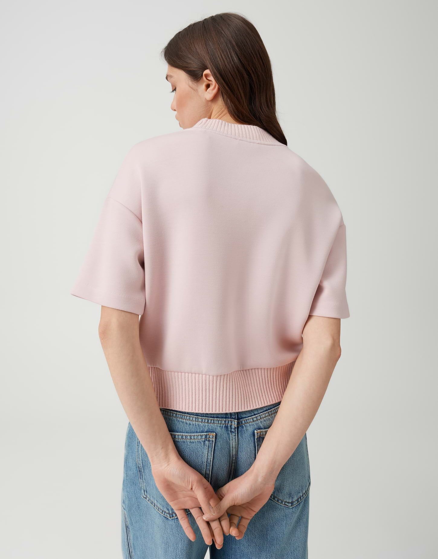 OPUS Sweatshirt mit Mélange Effekt Softes Tragegefühl für entspannte Looks