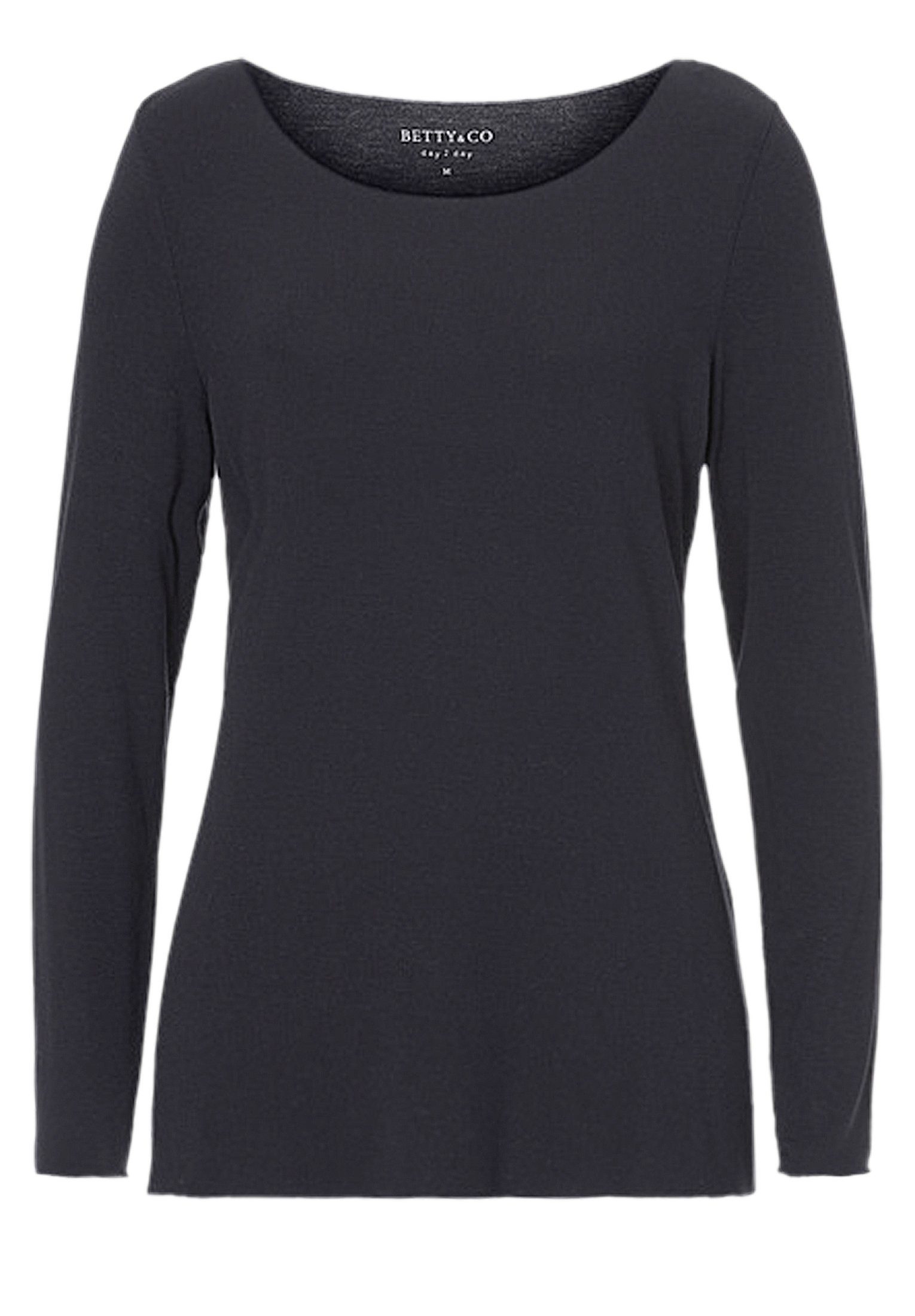 Betty&Co T-Shirt dunkelblau unifarben (1-tlg) Form