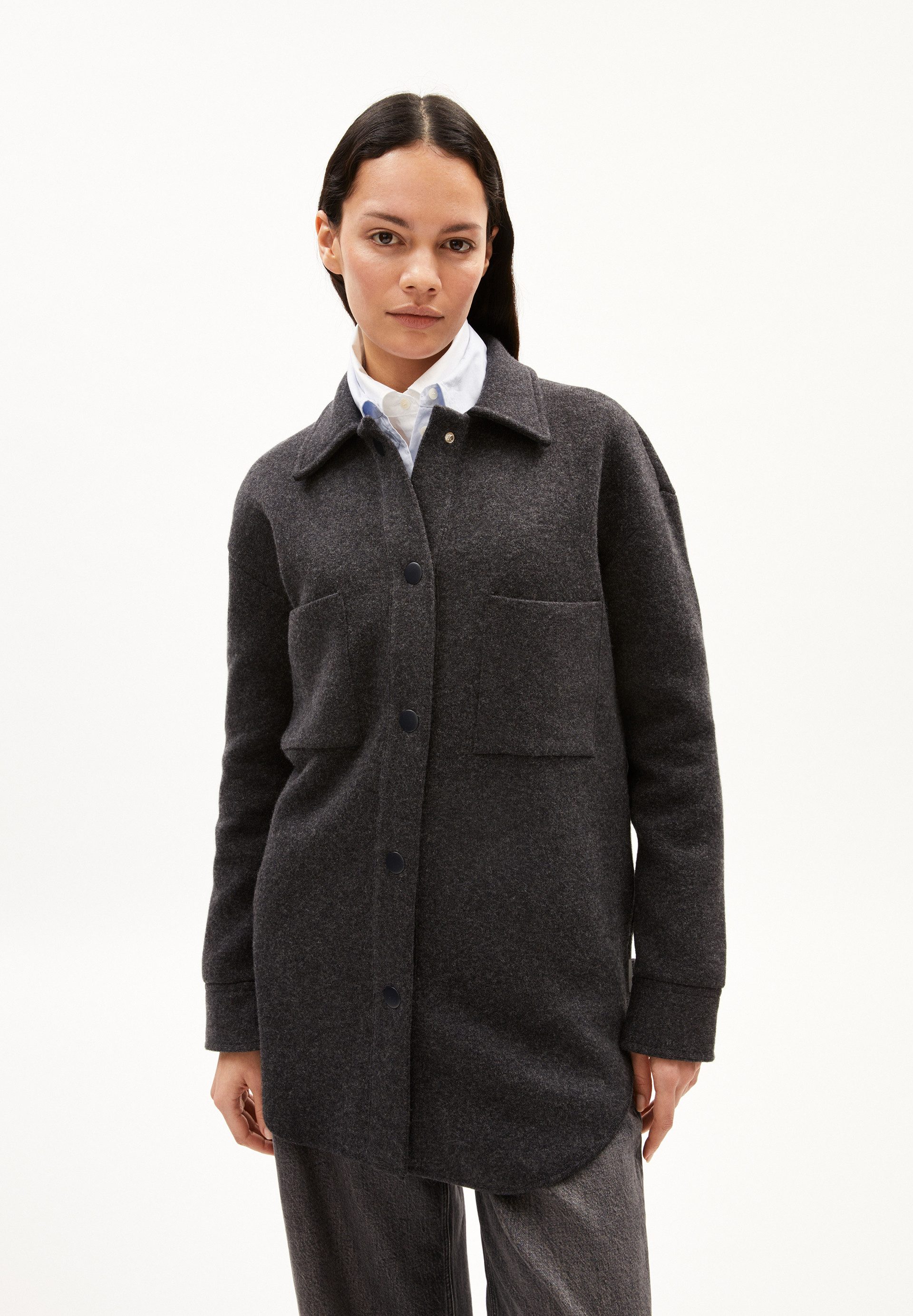 Armedangels Blouson ALMARAA Strickjacke aus Bio-Woll Mix Loose Fit Loose Fi günstig online kaufen