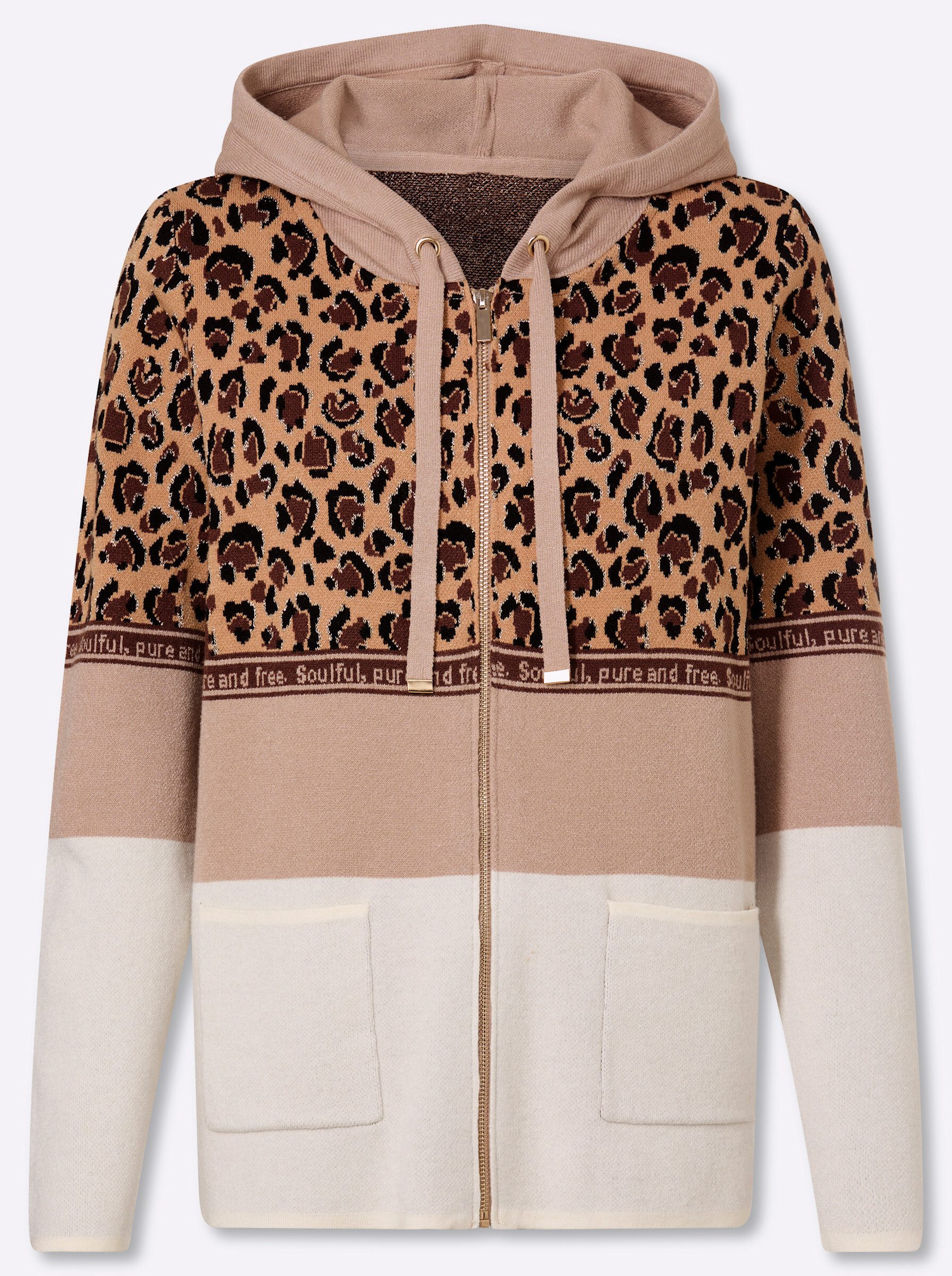 heine Strickjacke Strickjacke Langarm Jacquard