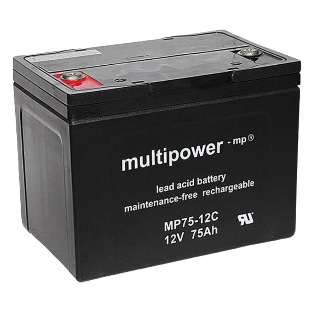 Multipower Multipower MP75-12C 12V 75Ah Rollstuhl Batterie Batterie, (12 V)