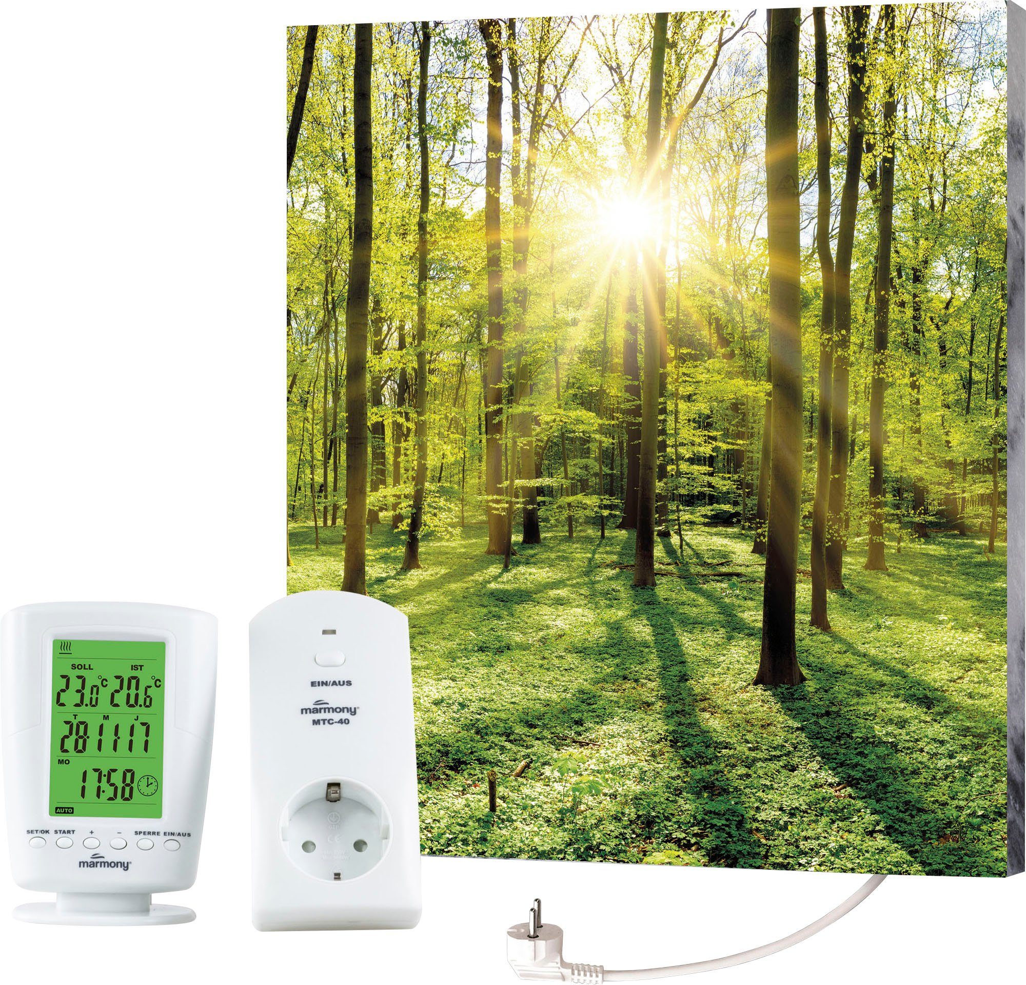 Marmony Infrarotheizung Motiv Wald, BxHxT: 50x60x2 cm, mit Fernbedienung un günstig online kaufen