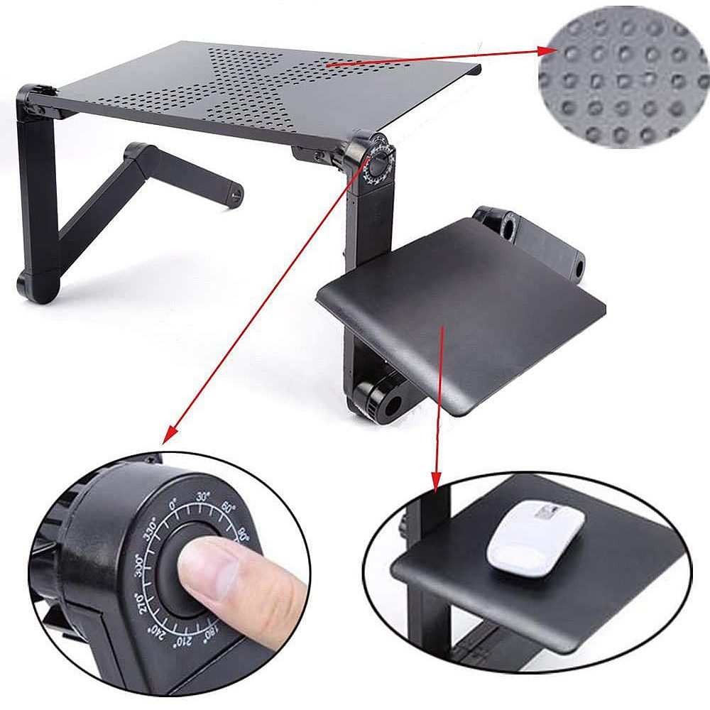 JEOBEST Laptoptisch Laptop-Ständer, Aluminiumlegierung Platte 42x26cm, günstig online kaufen