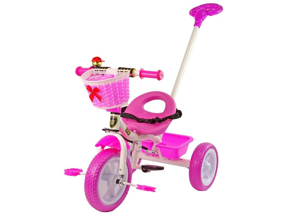 LEAN TOYS Dreirad LeanToys Trike Dreirad PRO100 Rosa Basketball EVA-Räder