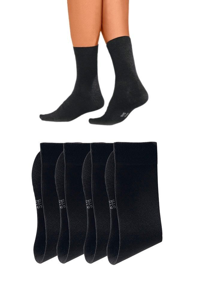 H.I.S Basicsocken Herren Business Socken Strümpfe Anzugsocken Atmungsaktiver Baumwolle (Packung, 4-Paar, Gr. 39-42 bis 47-48) mit hohem Baumwollanteil