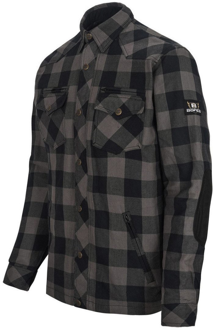 Bores Motorradjacke Lumberjack Premium Damen Motorradhemd Wasserdicht Atmungsaktiv wasserabweisend protektoren reißfest wasser