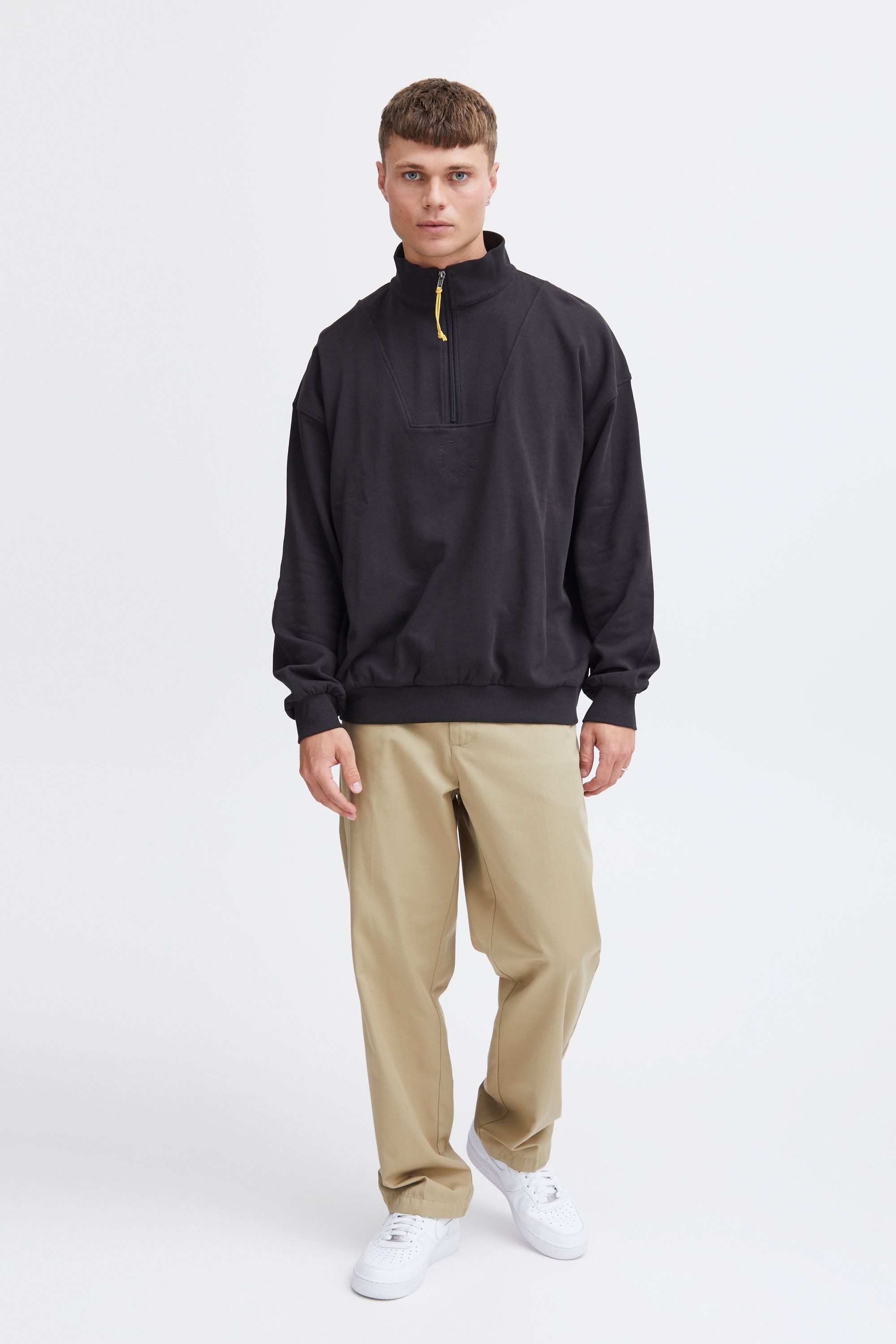 !Solid Sweatshirt SDIlham Cooler Troyer mit Logo günstig online kaufen
