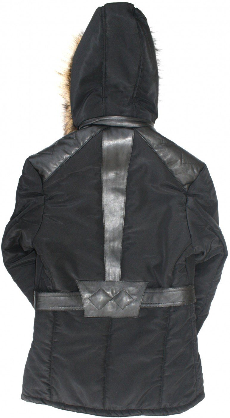 Textilien German aus Black Damen Lammnappa Lederjacke Jacke Schwarz 421J Wear Trend und Kurz