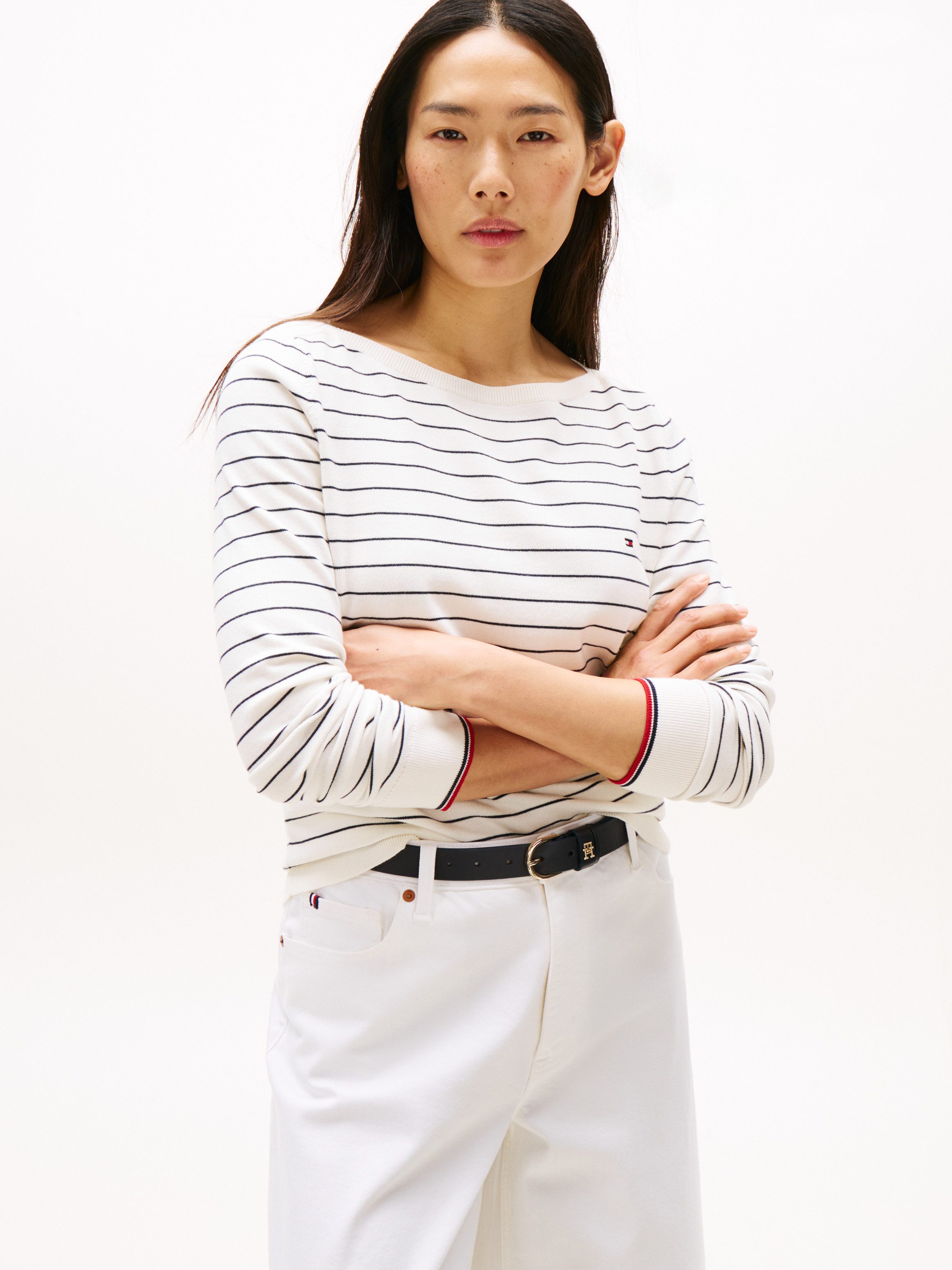 Tommy Hilfiger Strickpullover CO JERSEY STITCH günstig online kaufen