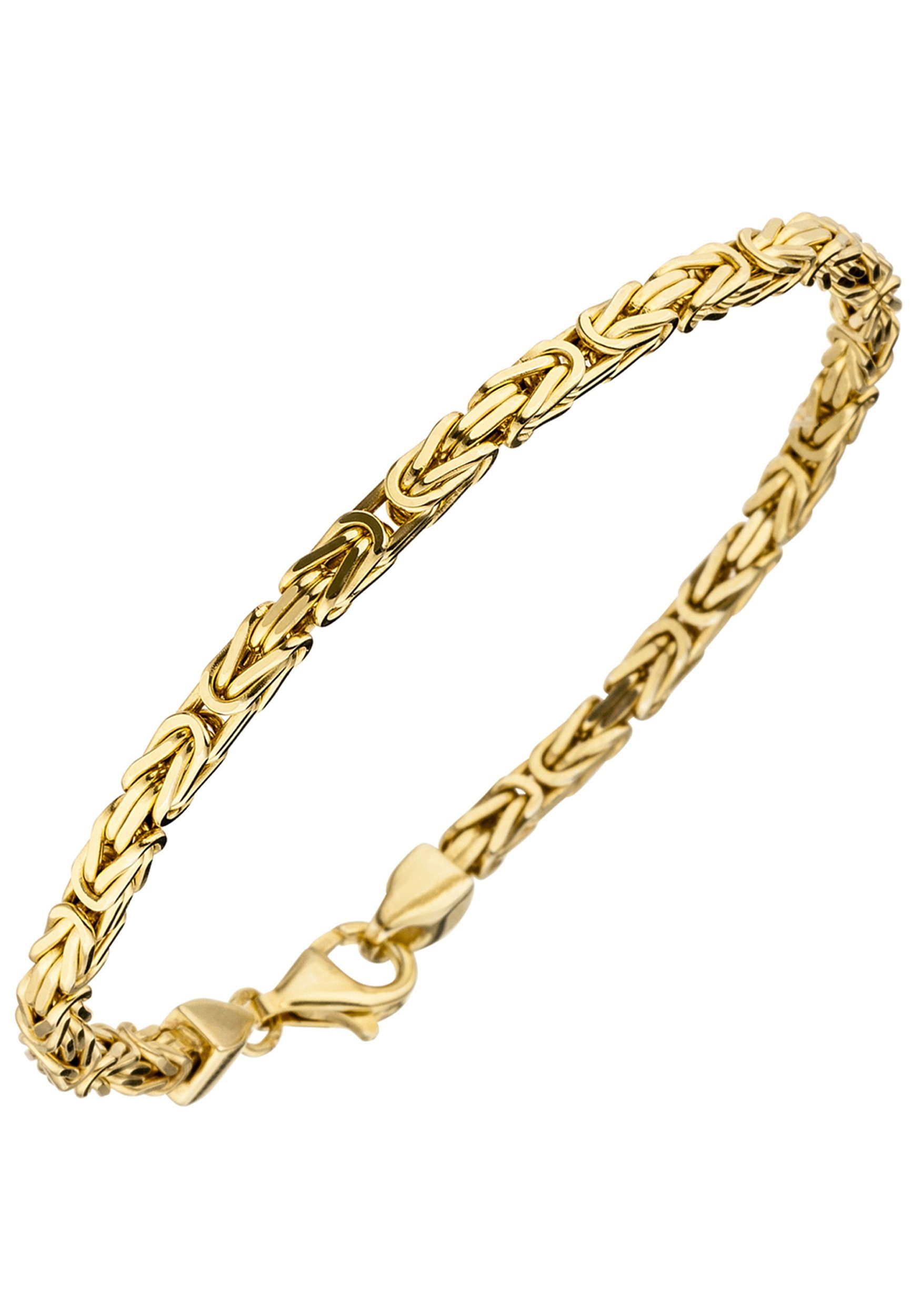 JOBO Armband, Königsarmband 925 Silber vergoldet 19 cm günstig online kaufen