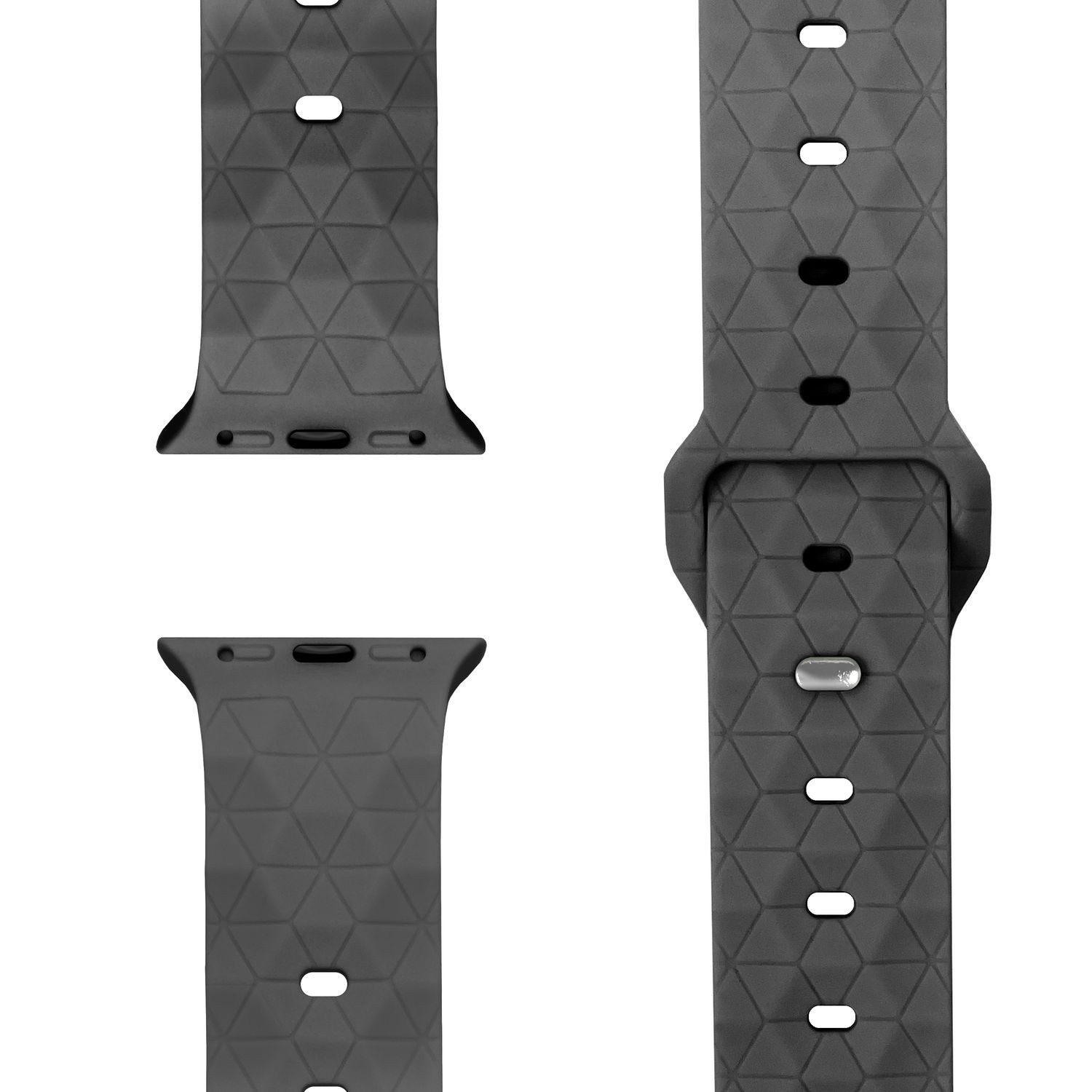 Nalia Smartwatch-Armband Apple Watch 38mm/40/41/42(Serie 10/11), Magnetisches Silikon Ersatzband / für Sport Fitness Uhr / Wasserfest