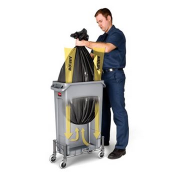 Rubbermaid Mülleimer Mülleimer Slim Jim 60 L Grau