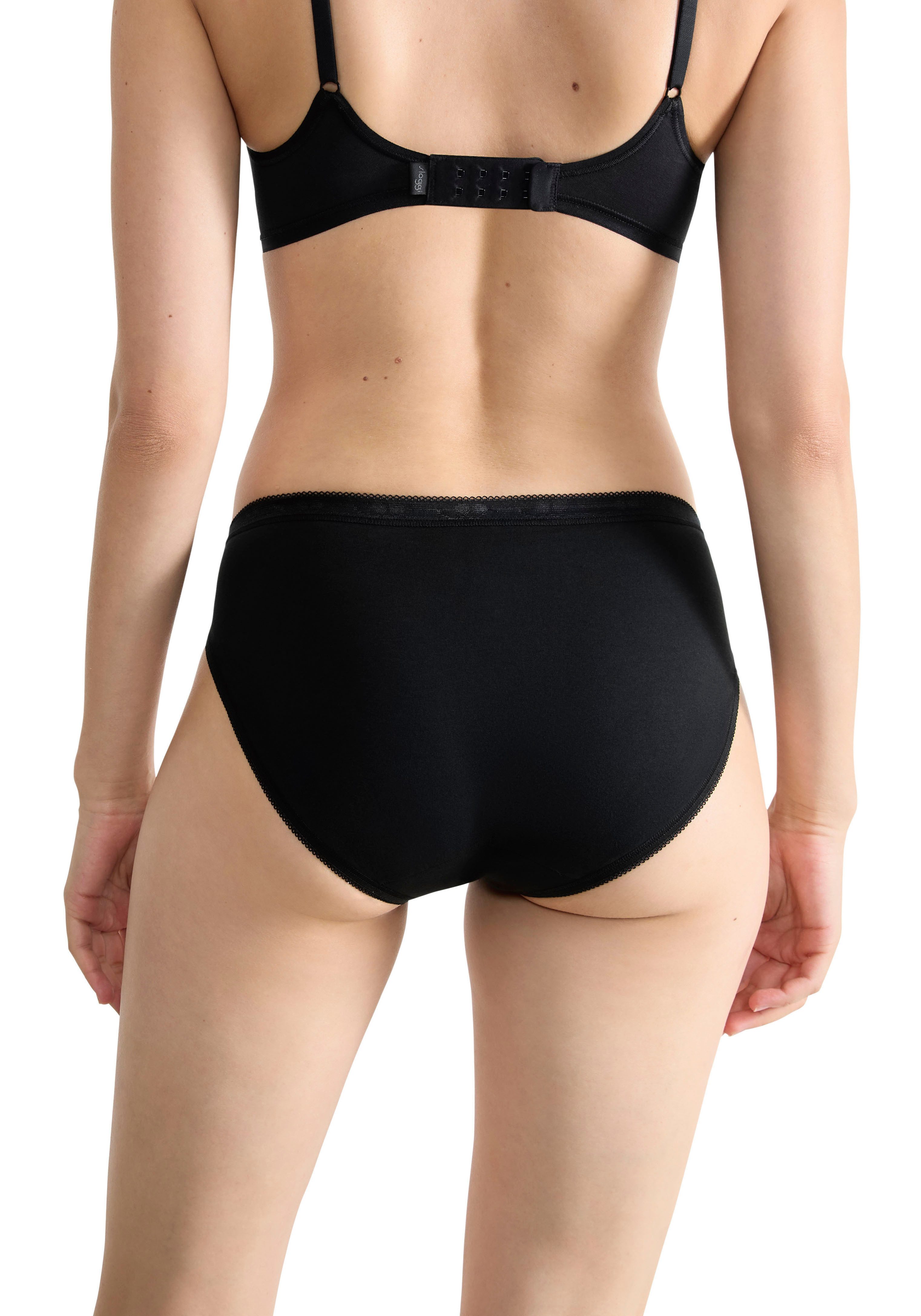 sloggi Tai-Slip Basic+ (2er Pack) perfekter Sitz, Baumwollmix, elastisch, weiche Nähte