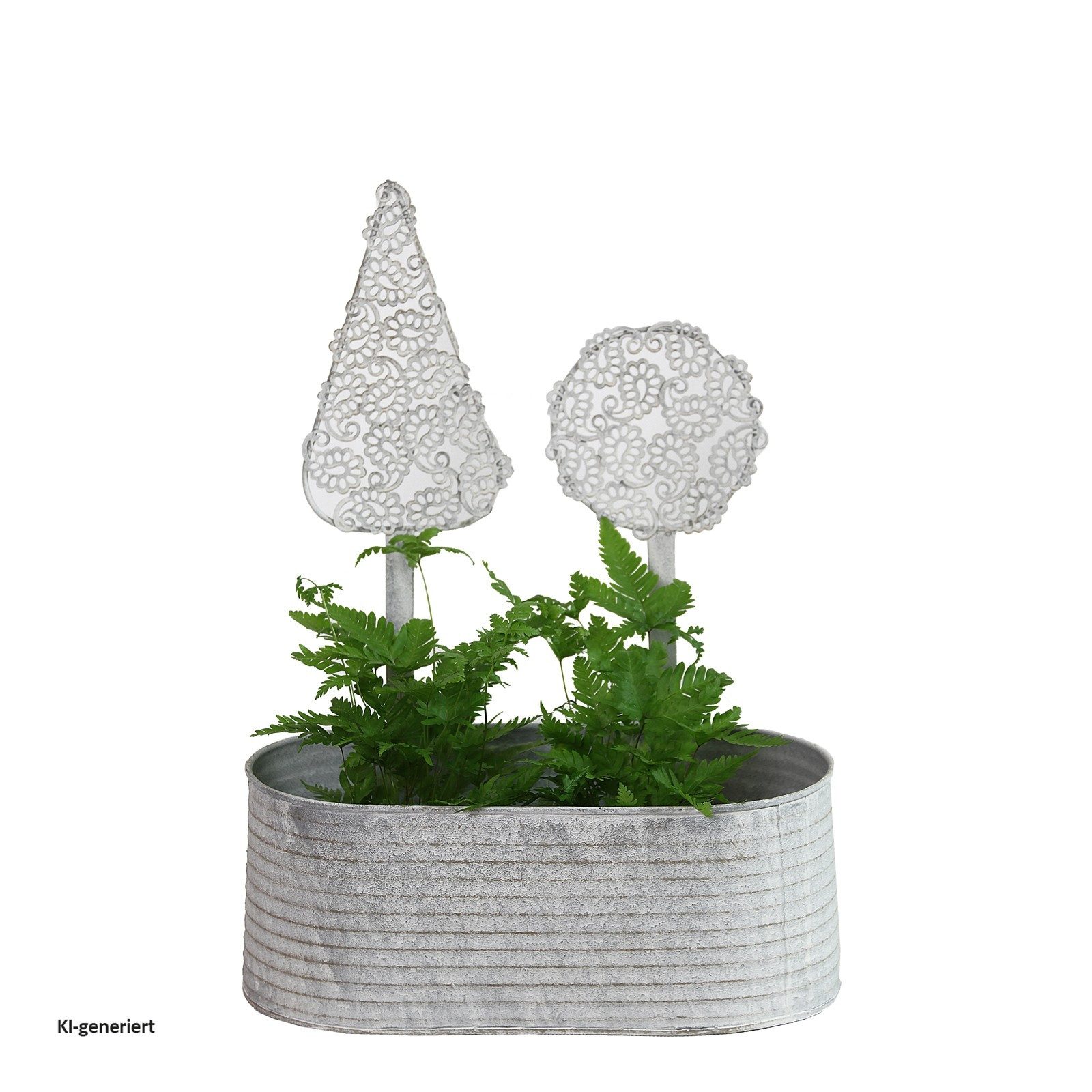 HTI-Line Übertopf Übertopf Jardin (Stück, 1 Übertopf ohne Dekoration), Blumen Pflanztopf Dekoration