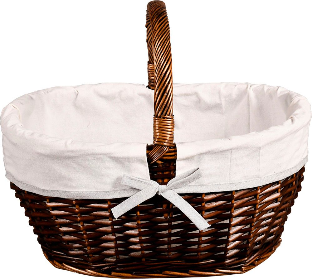 KESPER® Einkaufskorb, Weidengeflecht mit Textilfutter günstig online kaufen