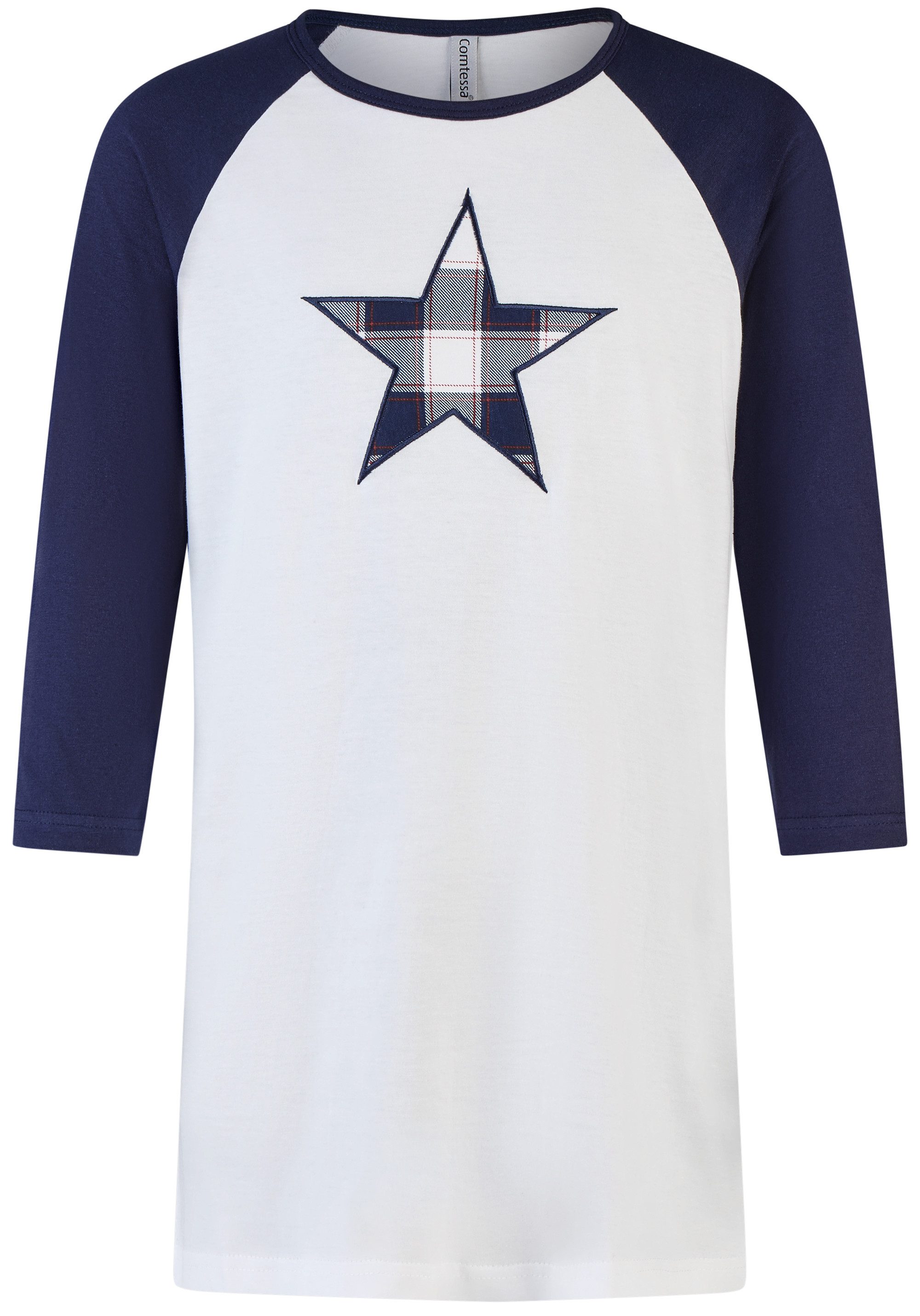 comtessa Nachthemd Iceberg Buddies (1-tlg., 1-teilig) Mädchen Sleepshirt lang Pyjama Langarm Baumwolle