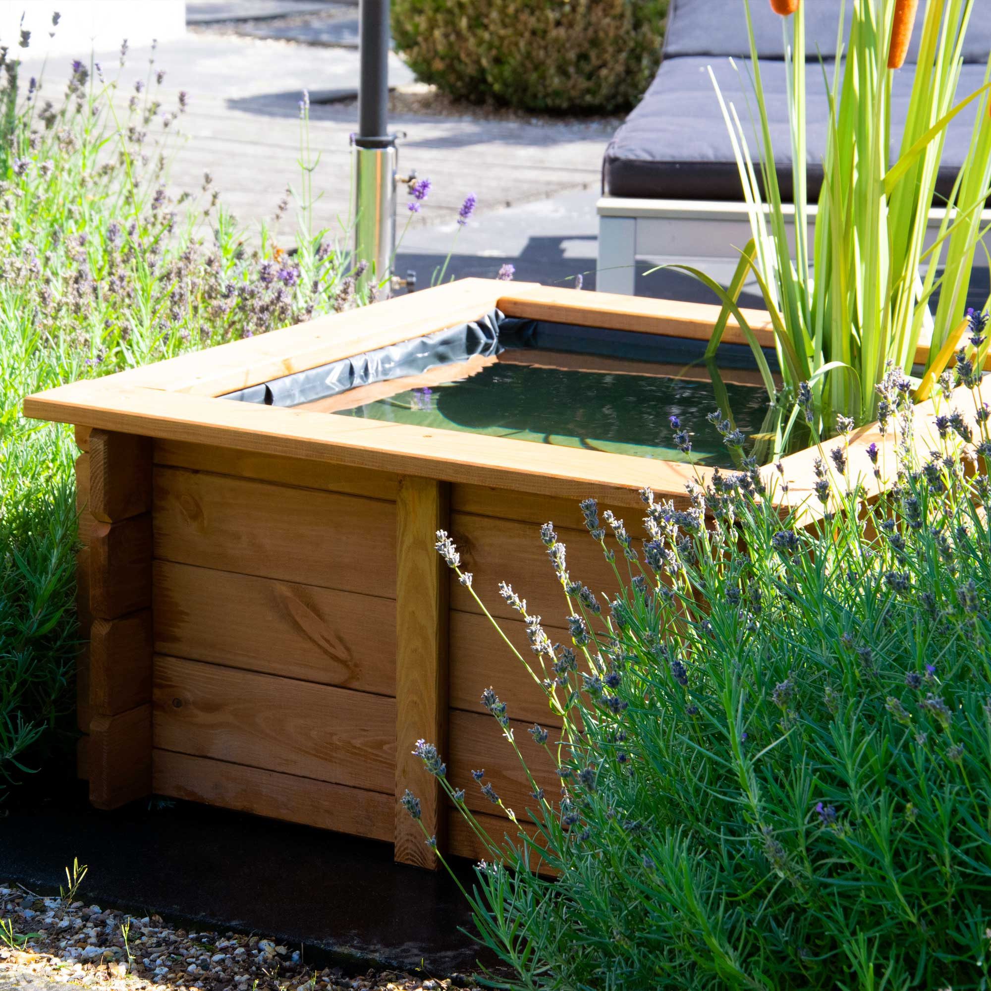 dobar Raised Pond Square Raised Pond "Square" incl. pond liner, pine