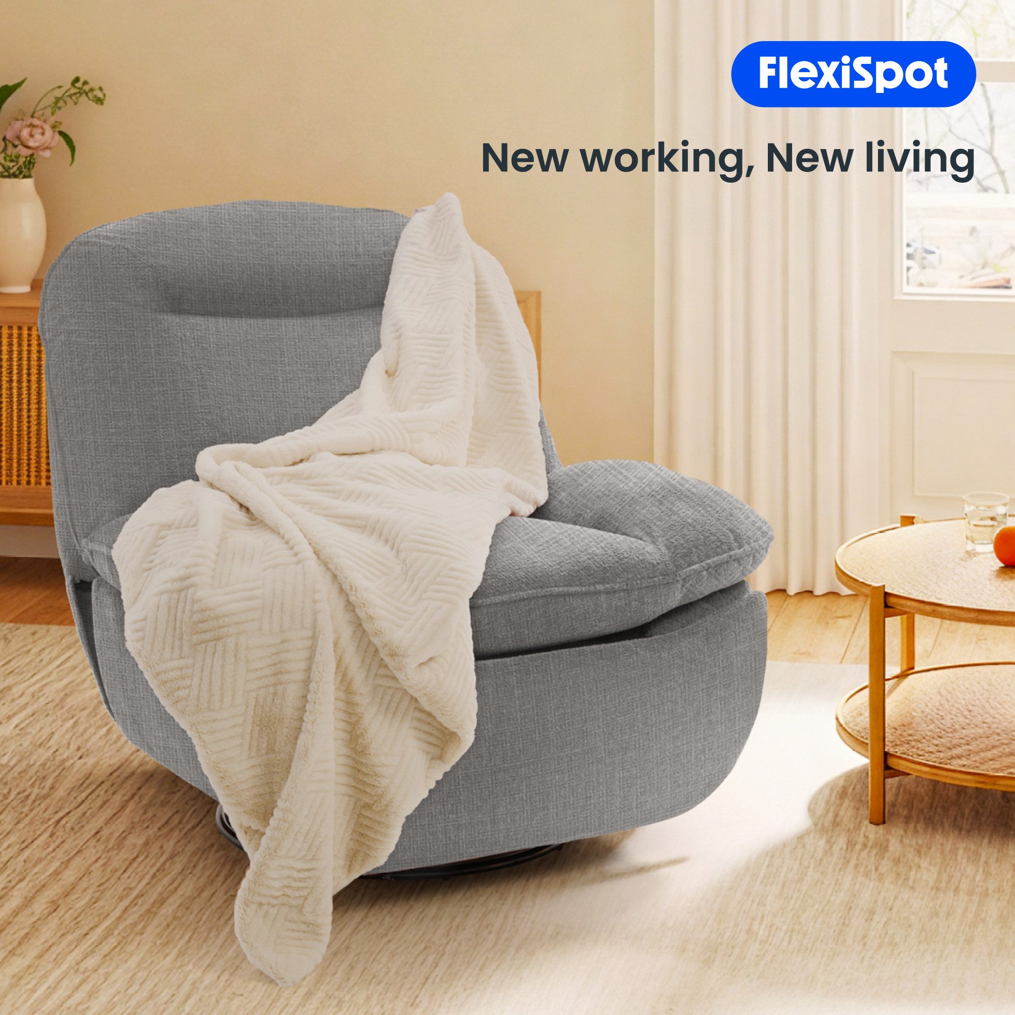 FLEXISPOT Sessel Schaukelsessel gemütlicher TV-Sessel, Relaxsessel günstig online kaufen
