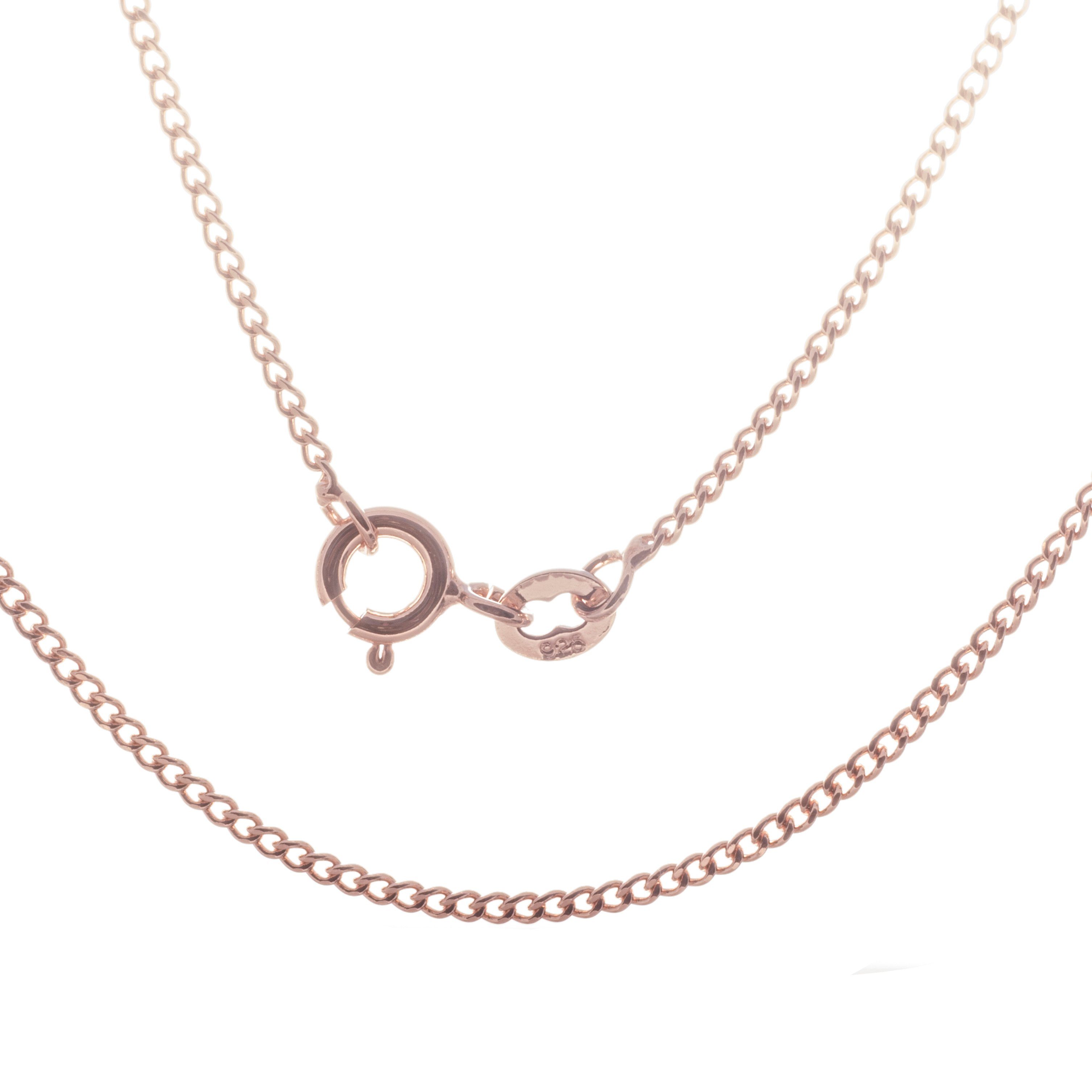 Bella Carina Panzerkette Panzerkette 1,4 mm 925 Silber rosé rot vergoldet, günstig online kaufen