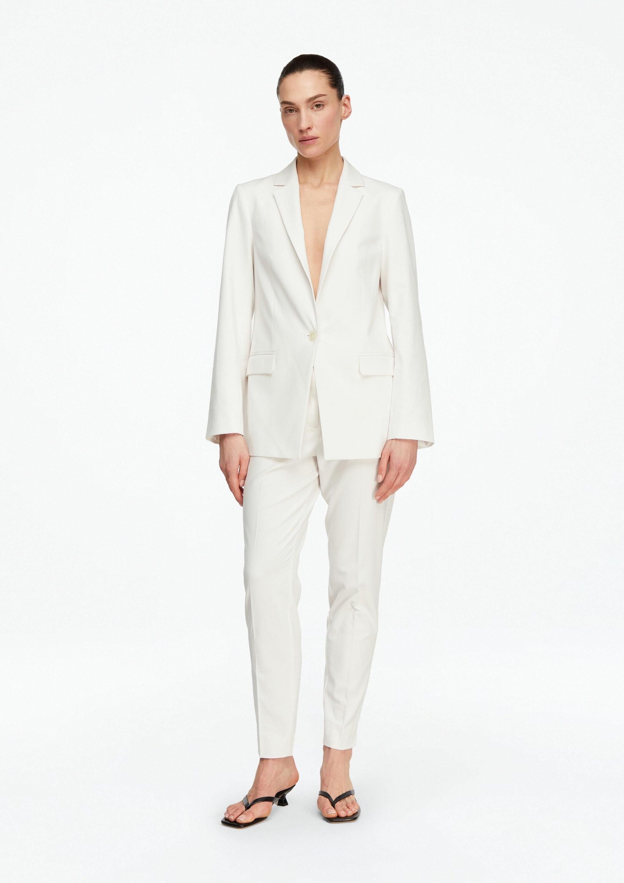 comma 7/8-Hose Hose Cigarette-Pants aus Viskose-Stretch